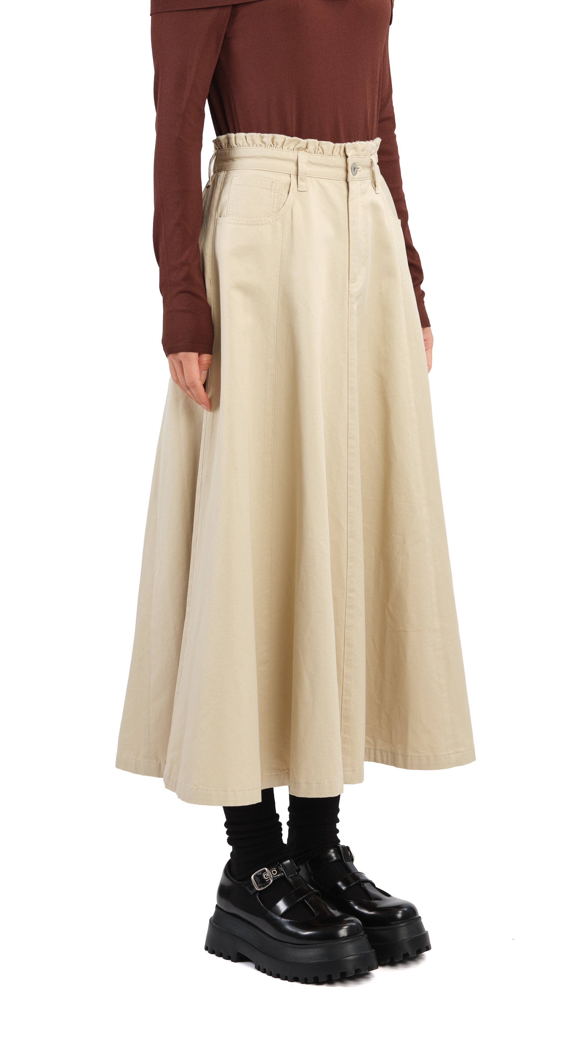 Stylish Ruffles Trim Skirt for Women | Flowy A-Line Skirt with Feminine Ruffle Details | Perfect for Casual Outings, Date Nights & Summer Vacations