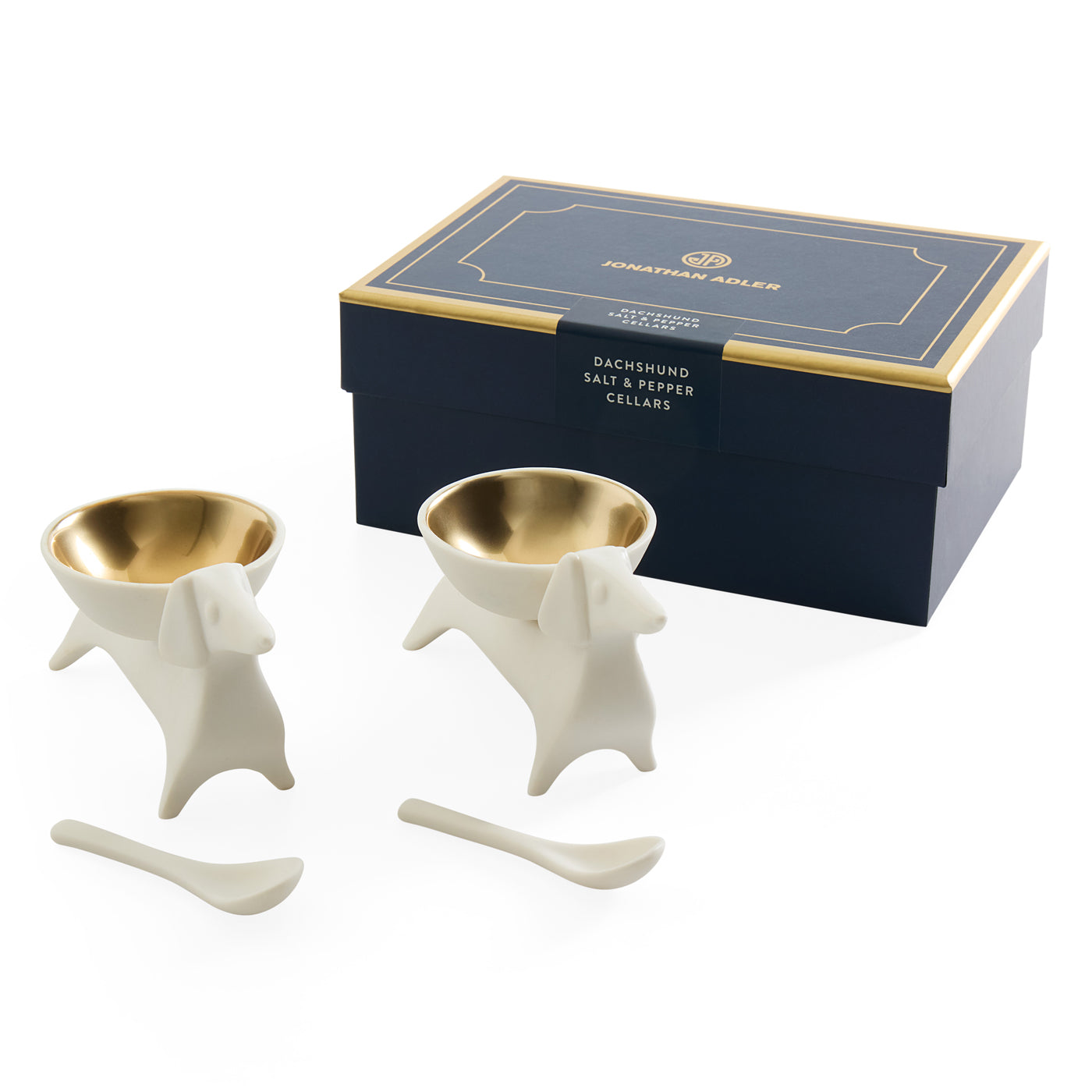 Premium Dachshund-Shaped Salt and Pepper Shakers Set - Elegant Ceramic Spice Dispensers for Kitchen, Dining Table, and Gift Giving
