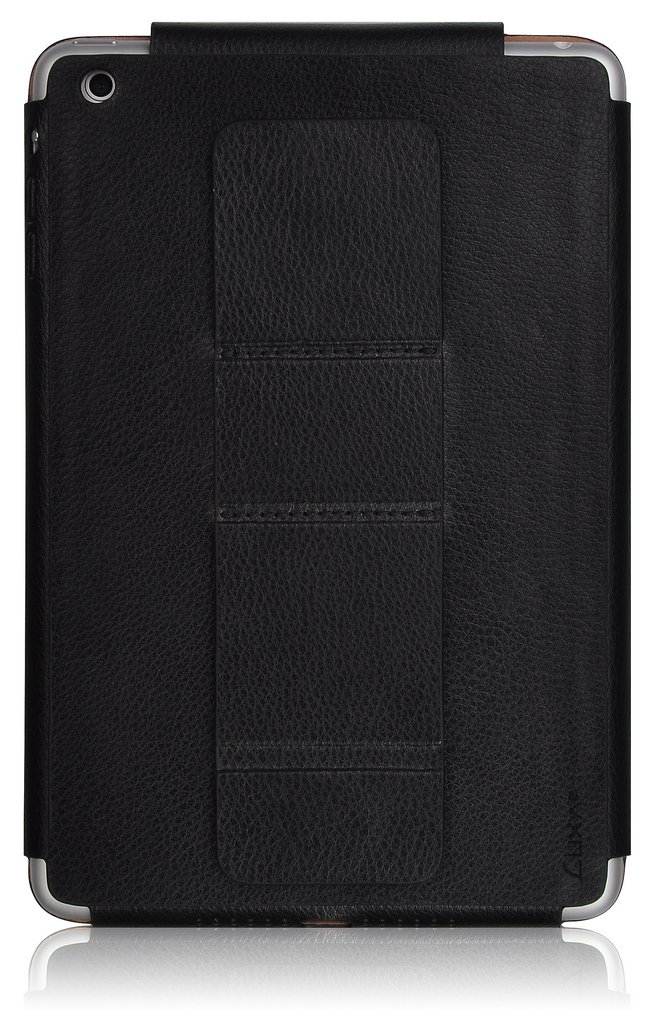 Premium Black Butterfly Leather Stand Case for iPad Mini - Slim Protective Cover with Multiple Viewing Angles | Perfect for Work, Travel & Home Use
