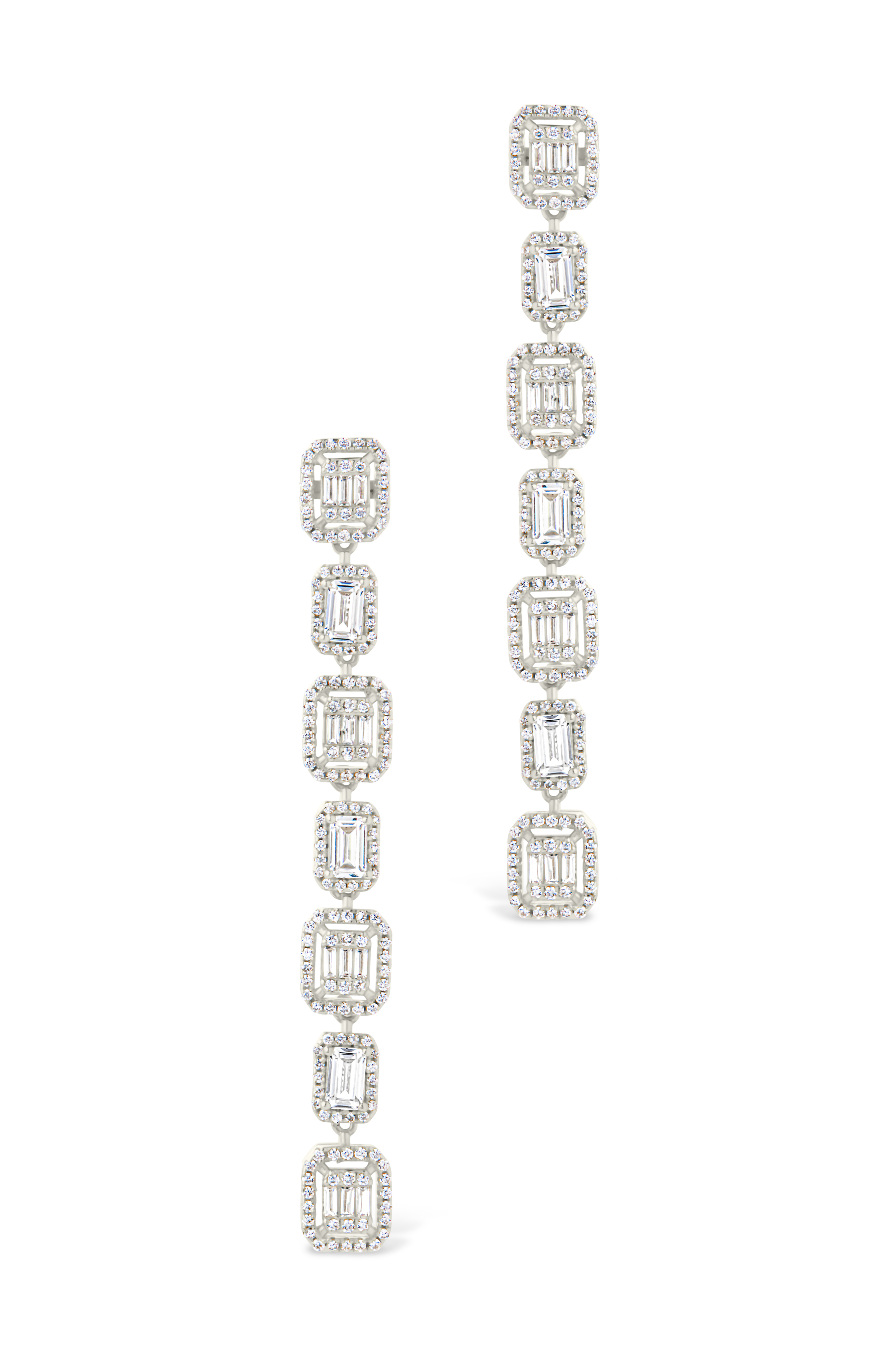 Nancy CZ Drop Stud Earrings for Women - Sparkling Cubic Zirconia Dangle Earrings - Elegant Jewelry Gift for Wedding, Party & Everyday Wear