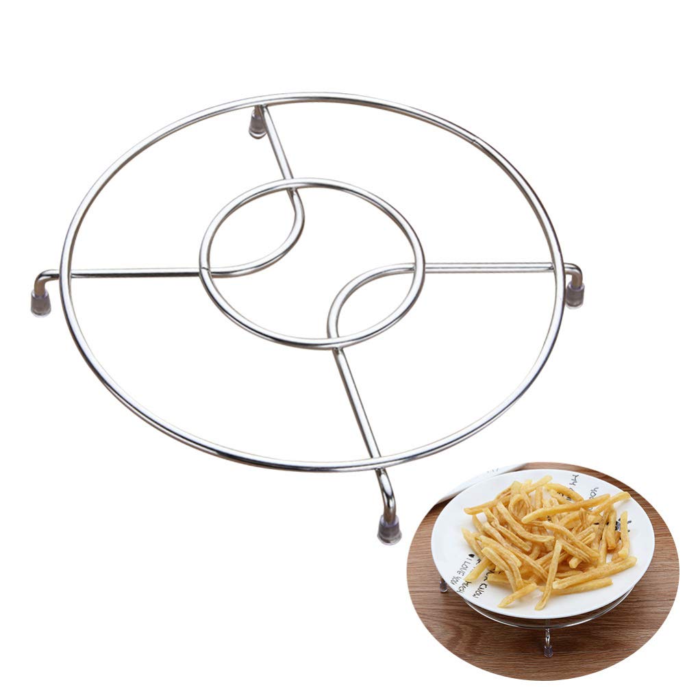 Cabilock Stainless Steel Steaming Rack - 3-Tier Steamer Basket Stand for Cooking, Dumplings & Vegetables | Perfect for Stovetop, Instant Pot & Kitchen Use