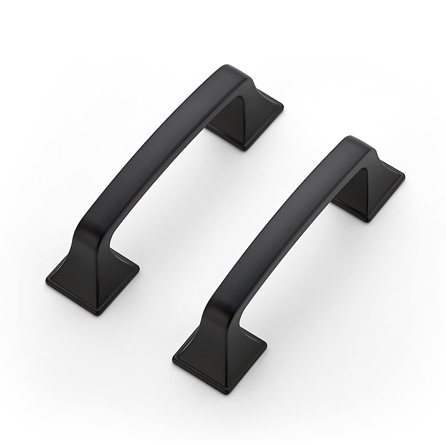 Ravinte 25 Pack 3 Inch Square Solid Cabinet Pulls - Matte Black Kitchen Cabinet Handles & Drawer Pulls - Durable Cabinet Hardware for Kitchen, Bathroom, Office & Cupboard Drawers