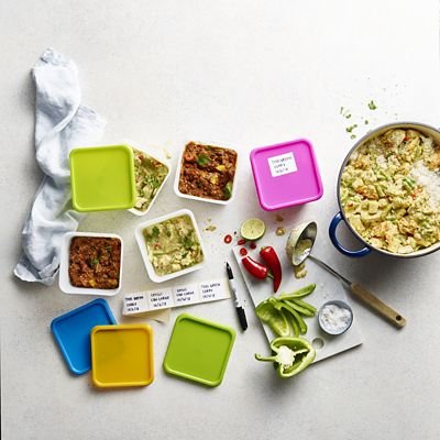 Lakeland 10-Piece Stackable Food Storage Containers Set - 750ml BPA-Free Plastic, Dishwasher, Microwave & Freezer Safe - Perfect for Meal Prep, Leftovers & Pantry Organization
