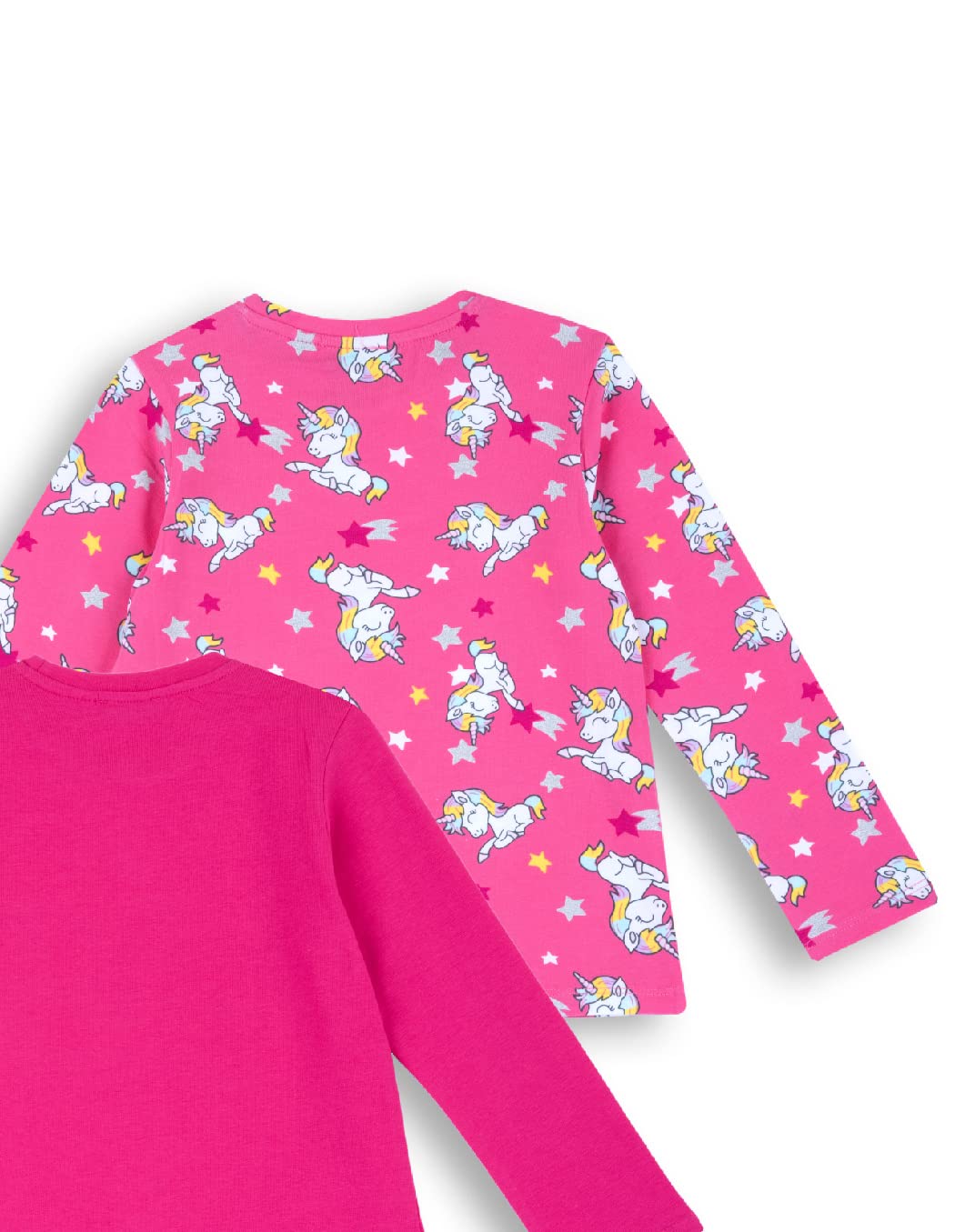 Chicco 3-Pack Long Sleeve Cotton T-Shirts for Girls - Soft, Comfortable & Stylish Toddler Tops for Everyday Wear, School & Playdates