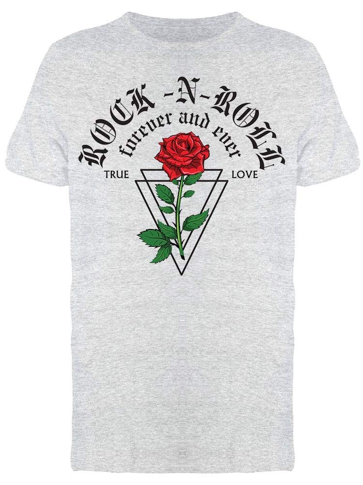 Rock Music Rose Graphic T-Shirt for Men - Vintage Band Tee with Floral Design - Perfect for Concerts, Casual Wear & Street Style