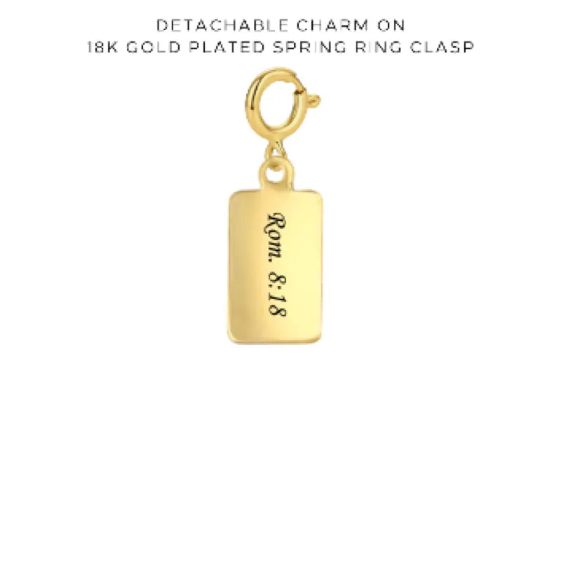 Personalized Engraved Charms with Detachable Clasp - Custom Name Jewelry for Necklaces & Bracelets - Perfect for Gifts, Anniversaries, and Special Occasions - $10.00