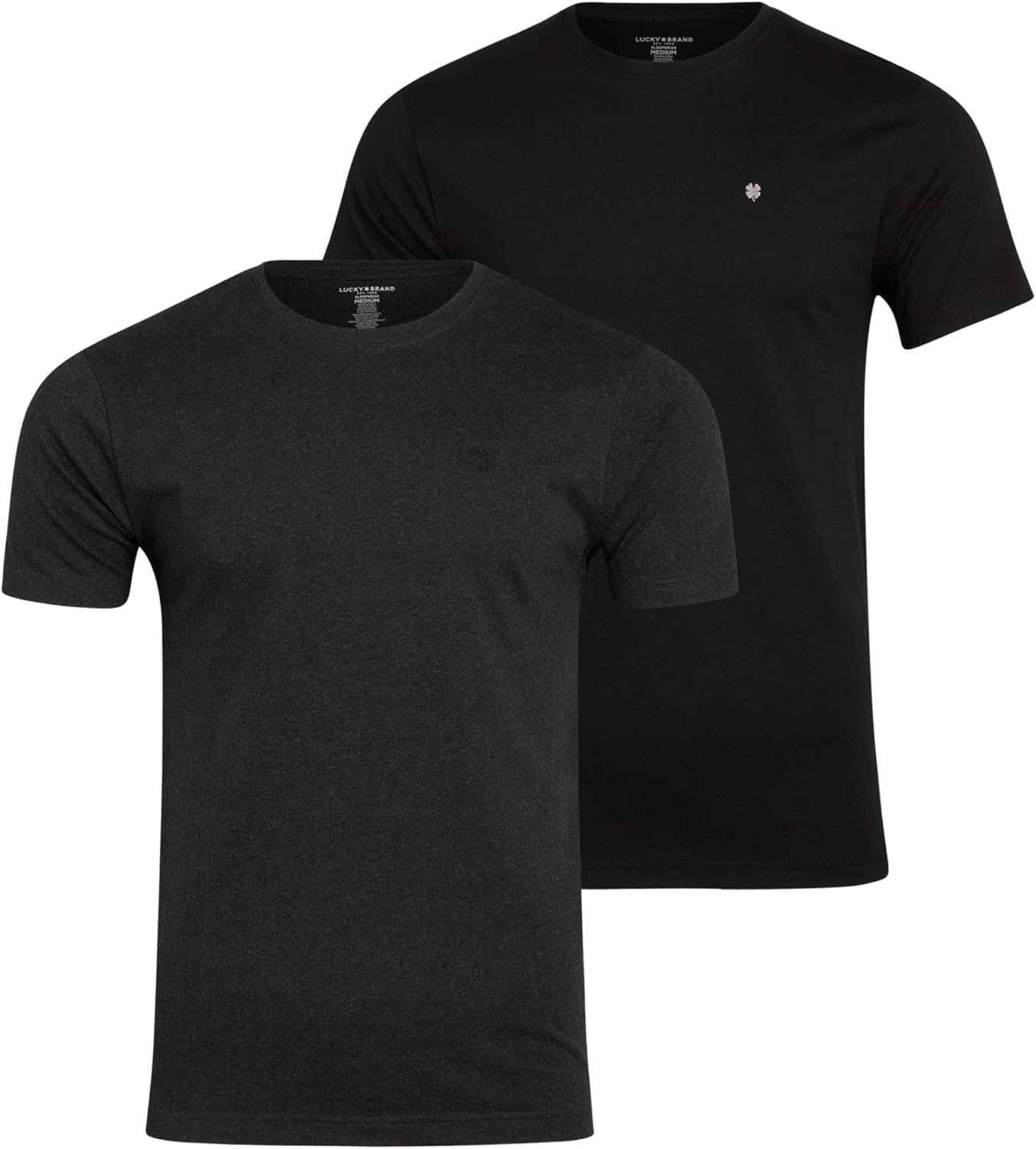 Lucky Brand Men's Classic Fit Short Sleeve Crewneck T-Shirts | Soft Stretch Cotton Casual Tees for Everyday Wear (S-XL) | Perfect for Layering, Gym, and Weekend Outfits