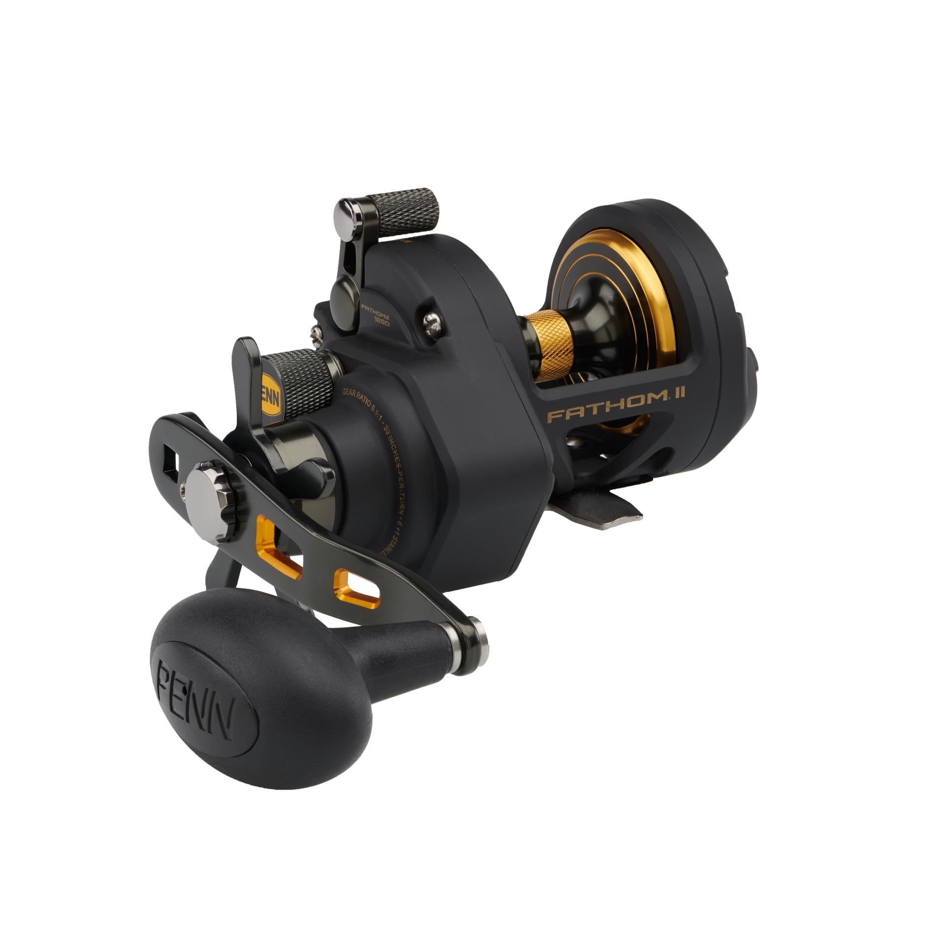 PENN Fathom™ II Star Drag Conventional Fishing Reel - Saltwater & Freshwater Fishing Gear for Offshore, Surf, and Boat Anglers