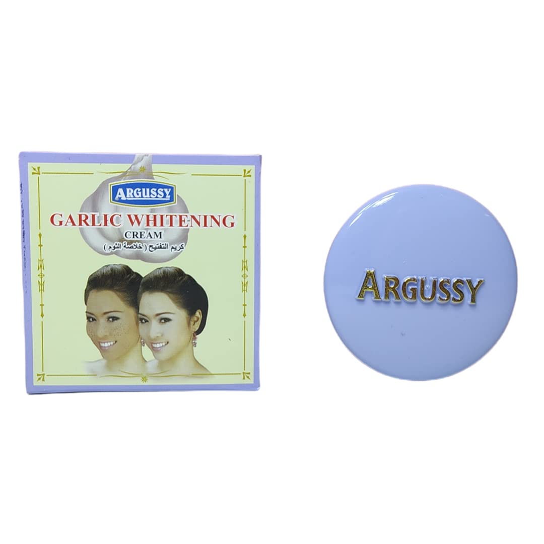 Argussy Garlic Whitening Cream for Pigmentation - Brightening Face Treatment for Dark Spots & Uneven Skin Tone | Perfect for Daily Skincare Routine & Nighttime Use