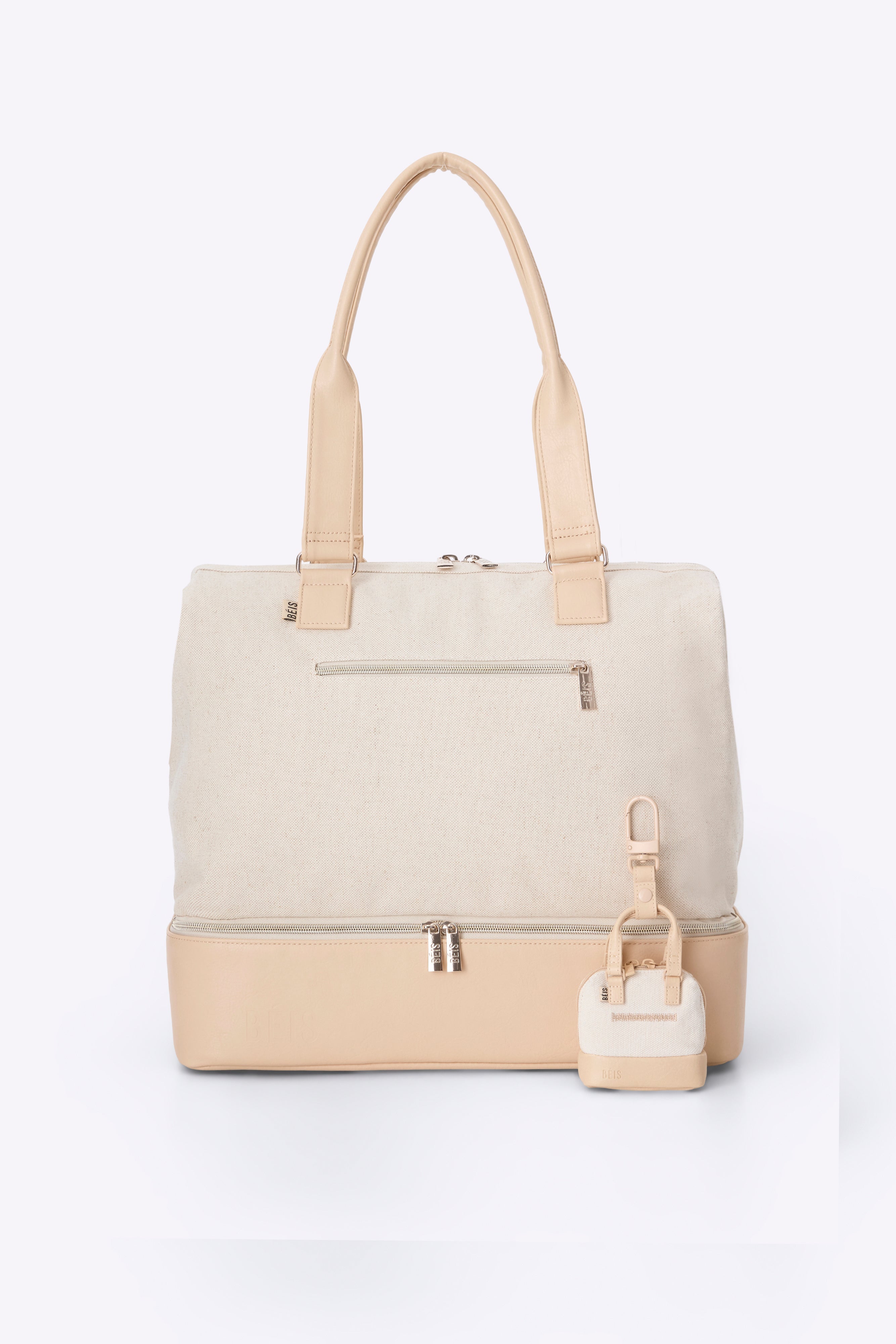 Micro Weekender Charm in Beige - Stylish Mini Crossbody Bag for Women | Perfect for Travel, Shopping & Everyday Use