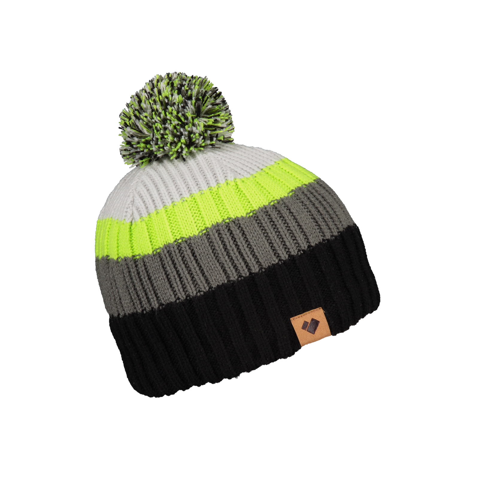 Obermeyer 2022 Junior Powell Pom Beanie - Warm Winter Knit Hat for Kids with Faux Fur Pom - Perfect for Skiing, Snowboarding & Outdoor Activities