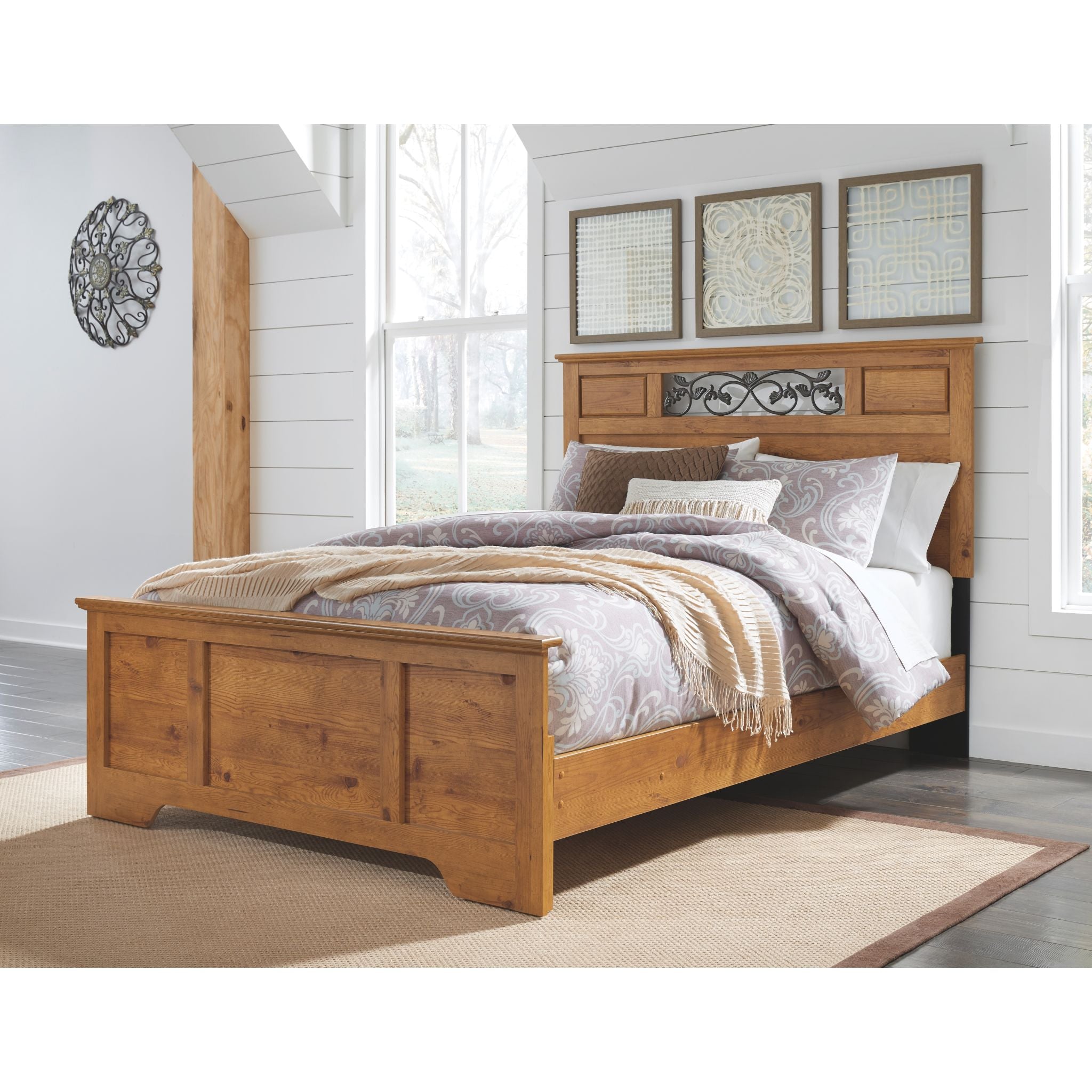 Bittersweet 5-Piece Queen Bedroom Set in Light Brown - Luxurious Bedroom Furniture for Modern Home Decor