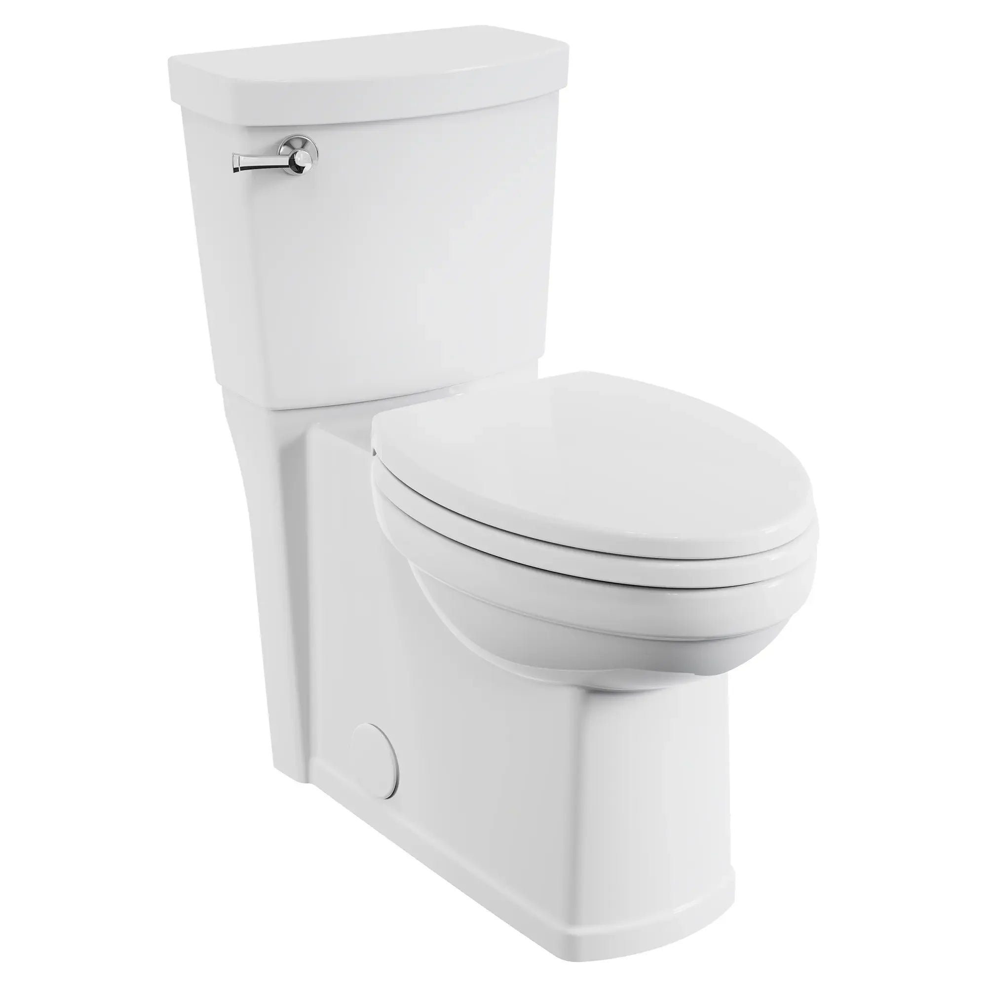 Estate® Skirted Two-Piece 1.28 GPF/4.8 LPF Elongated Toilet with Soft-Close Seat - Water Efficient Chair Height Bathroom Toilet for Modern Homes & Commercial Spaces