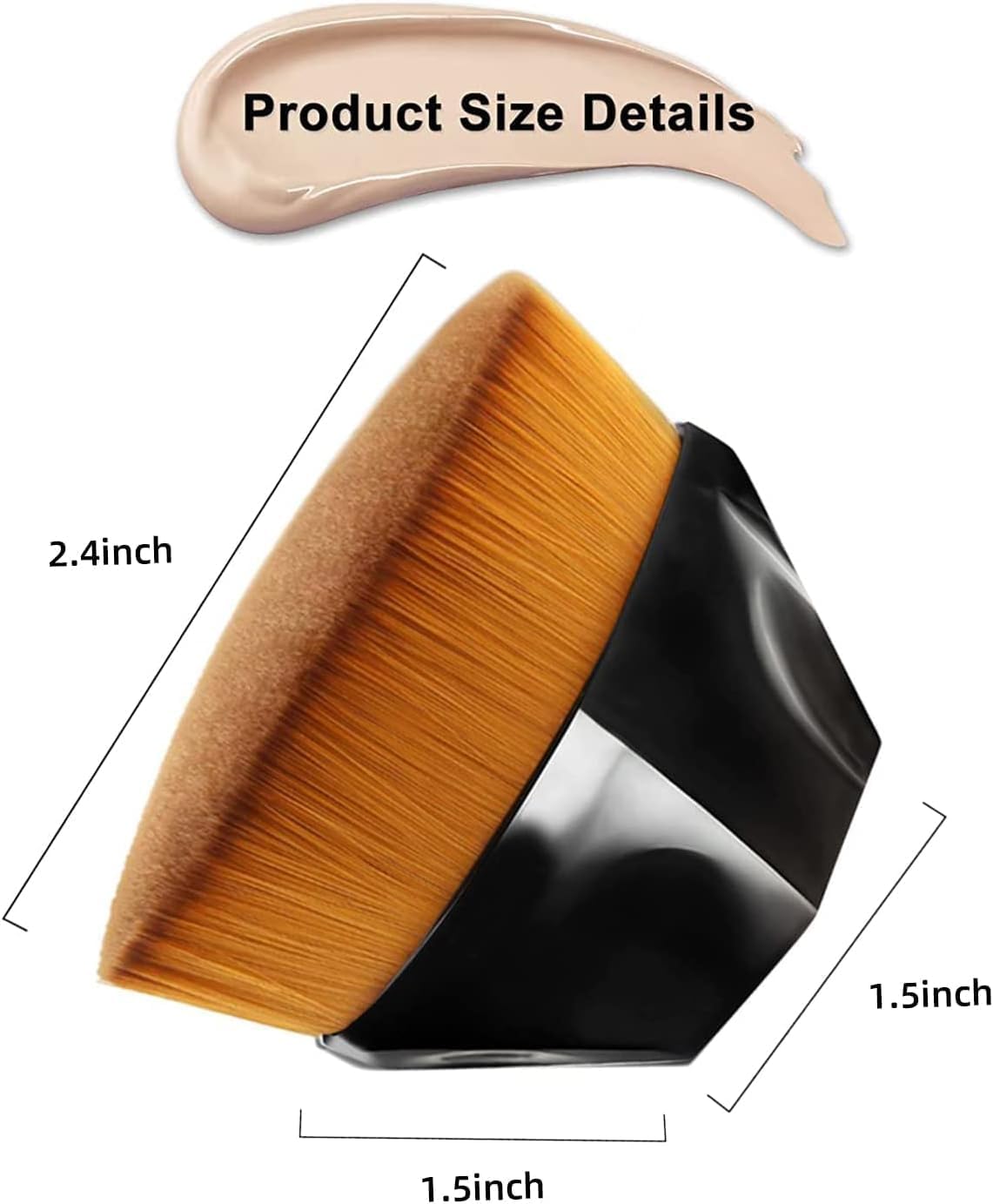 Botist Mini Makeup Brush Set - Travel Cosmetic Kit for Face & Eyeshadow | Powder Blending & Blush Application