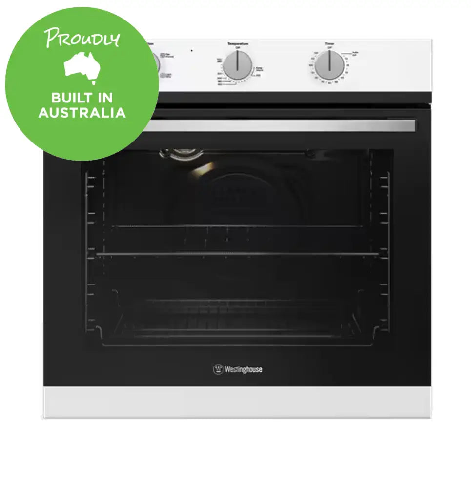 Westinghouse WVE6313WDA 60cm 5-in-1 Multi-Function Built-In Oven - White | Perfect for Baking, Roasting & Grilling in Modern Kitchens