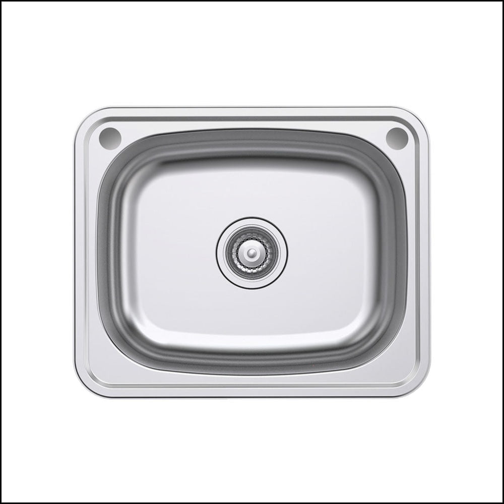 FIENZA 35L Classic Laundry Sink 68201 - Stainless Steel Utility Sink for Laundry Room, Garage & Basement | Heavy-Duty Commercial & Residential Use | Perfect for Washing Clothes, Cleaning Tools & Pet Care