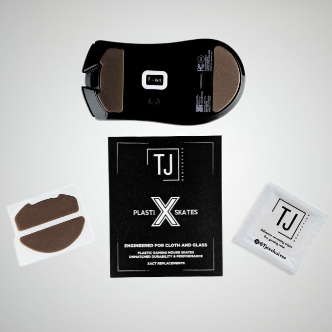 TJ Exclusives PlastiX Xact Replacements for Zowie U2 Wireless, FK2 DW, ZA13 DW, S2 DW Gaming Mice - Premium Grip & Durability for Esports & Competitive Gaming