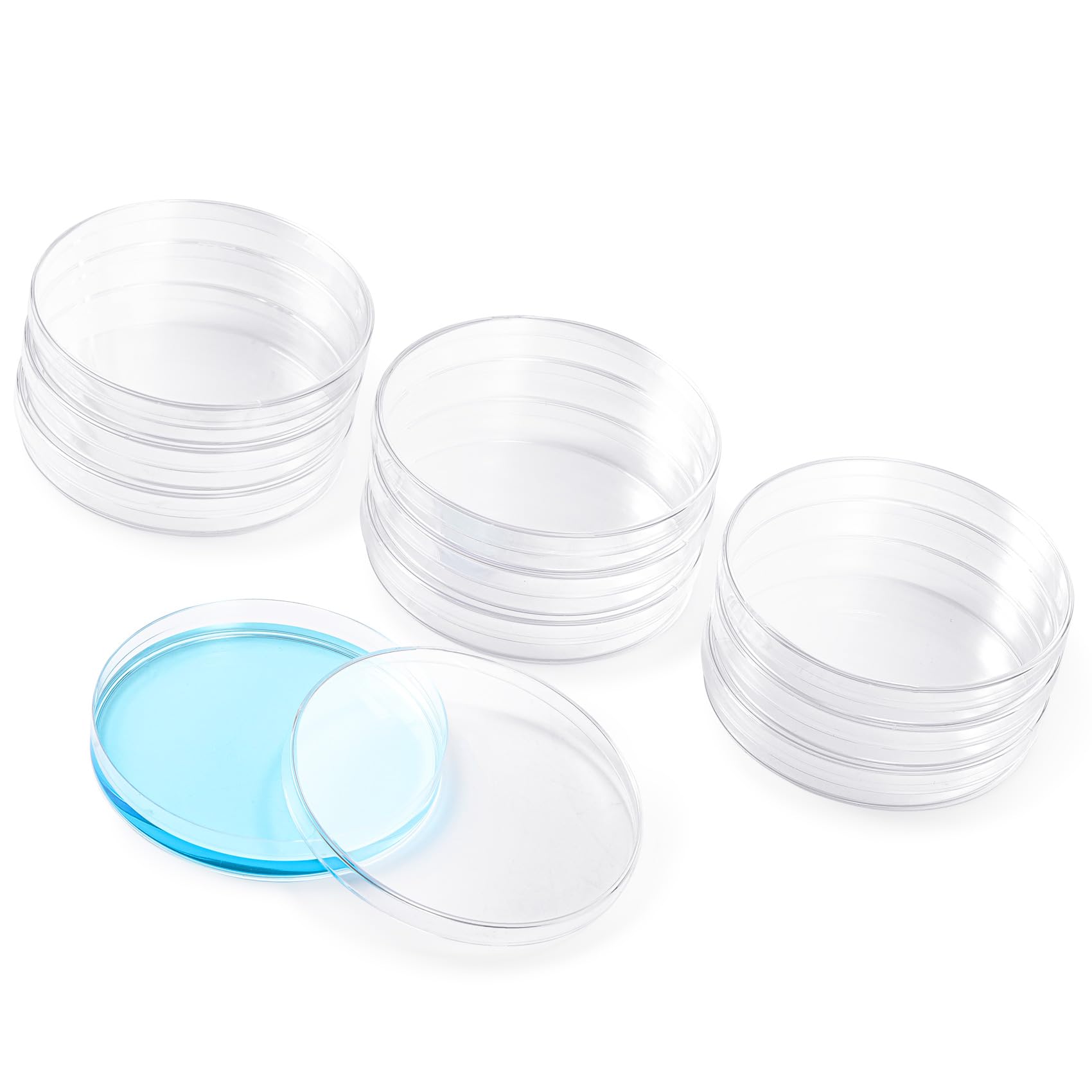 Annhu 90mm x 15mm Petri Dishes with Lid - 10 Pack Sterile Plastic Petri Plates for Science Experiments, School Projects, Biology Labs & STEM Activities | Perfect for Tissue Culture, Bacteria Growth & Science Themed Parties