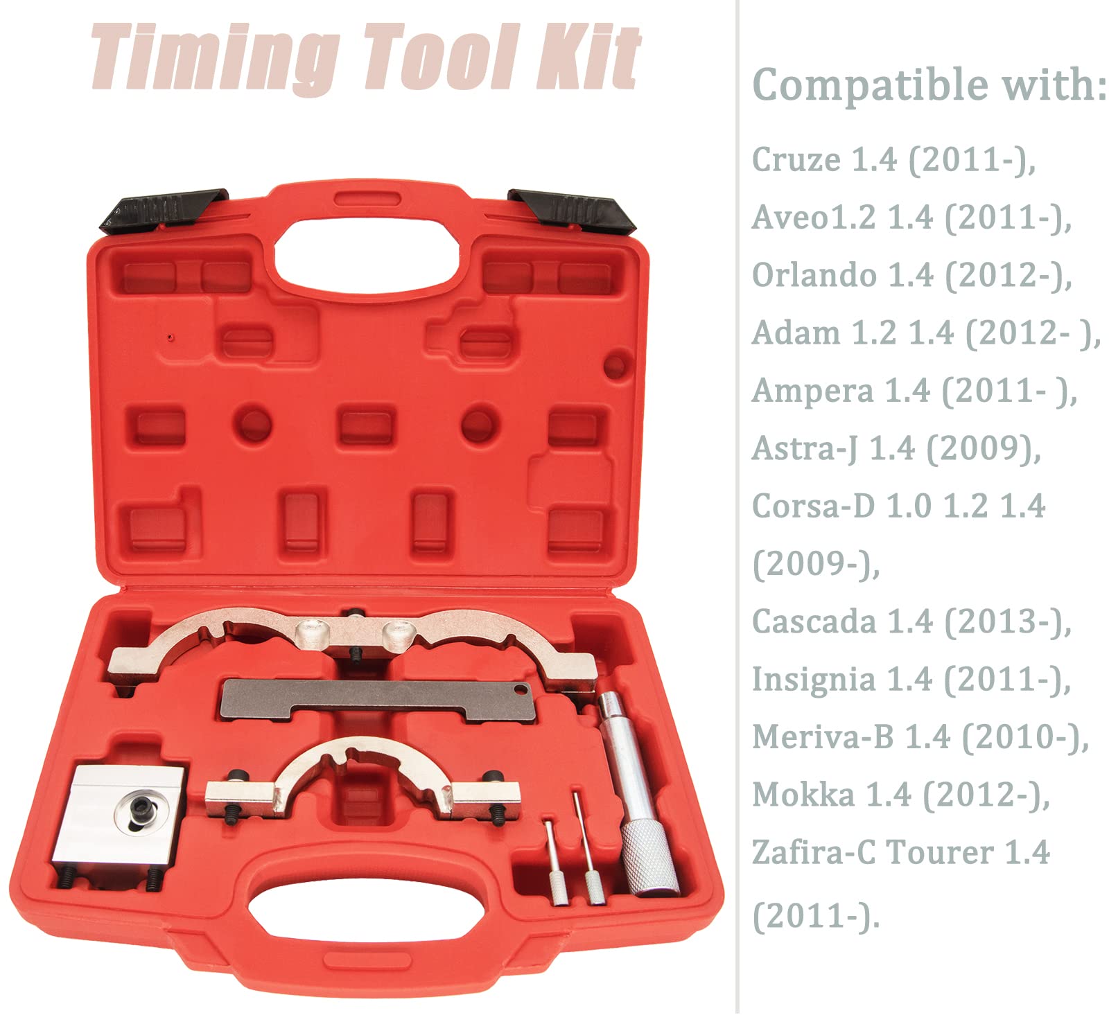 KELEN Turbo Timing Tool Kit for Chevy Vauxhall Opel Cruze 1.4L 1.2L 1.0L - Camshaft Holding & Locking Tool Set - Professional Engine Repair Kit for Timing Belt Replacement & Maintenance