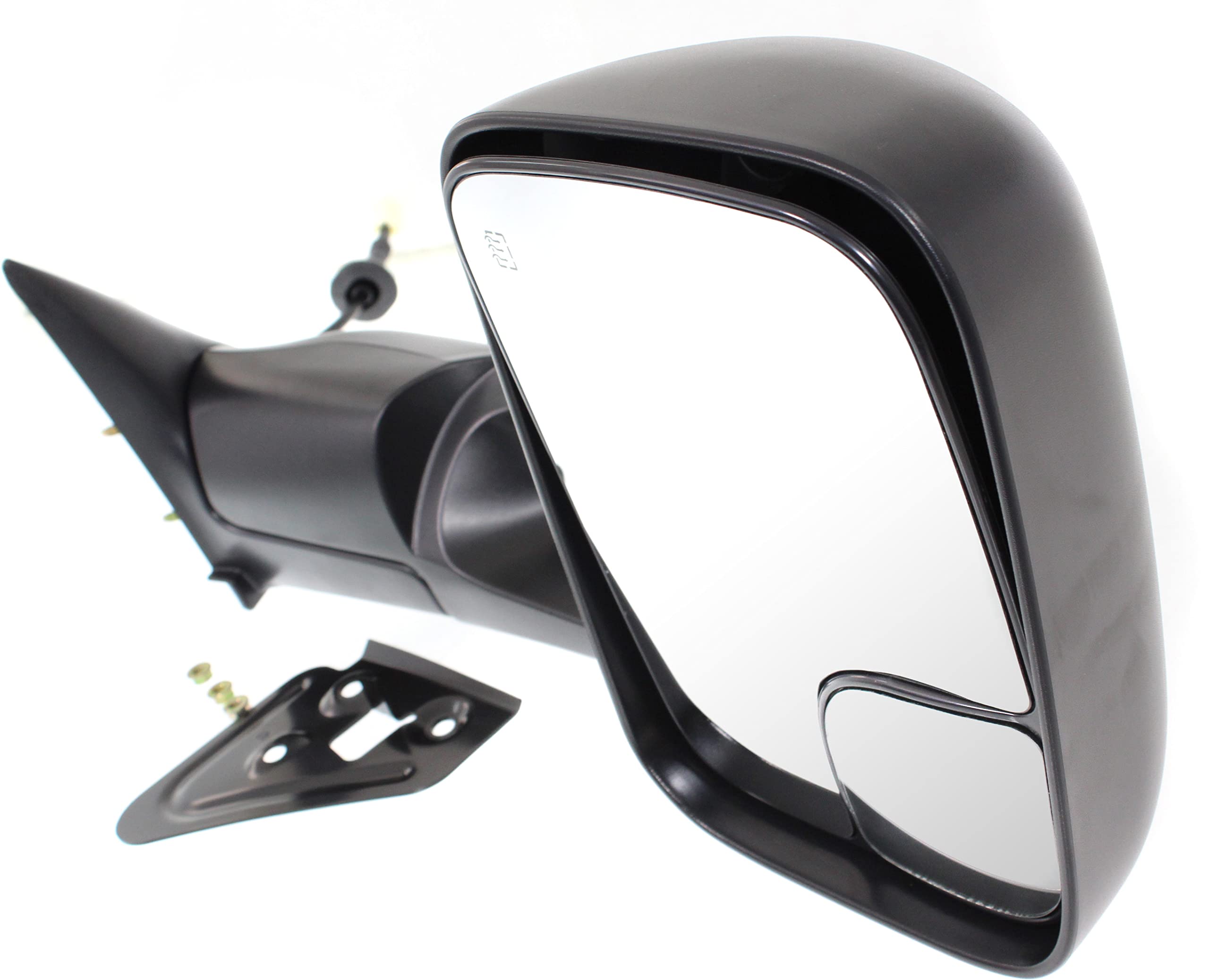 Garage-Pro Heated Power Glass Side Mirror with Blind Spot for 1998-2008 Dodge Ram 1500 / 1998-2009 Ram 2500 & 3500 - Passenger Side Replacement - Perfect for Towing, Night Driving & Enhanced Safety