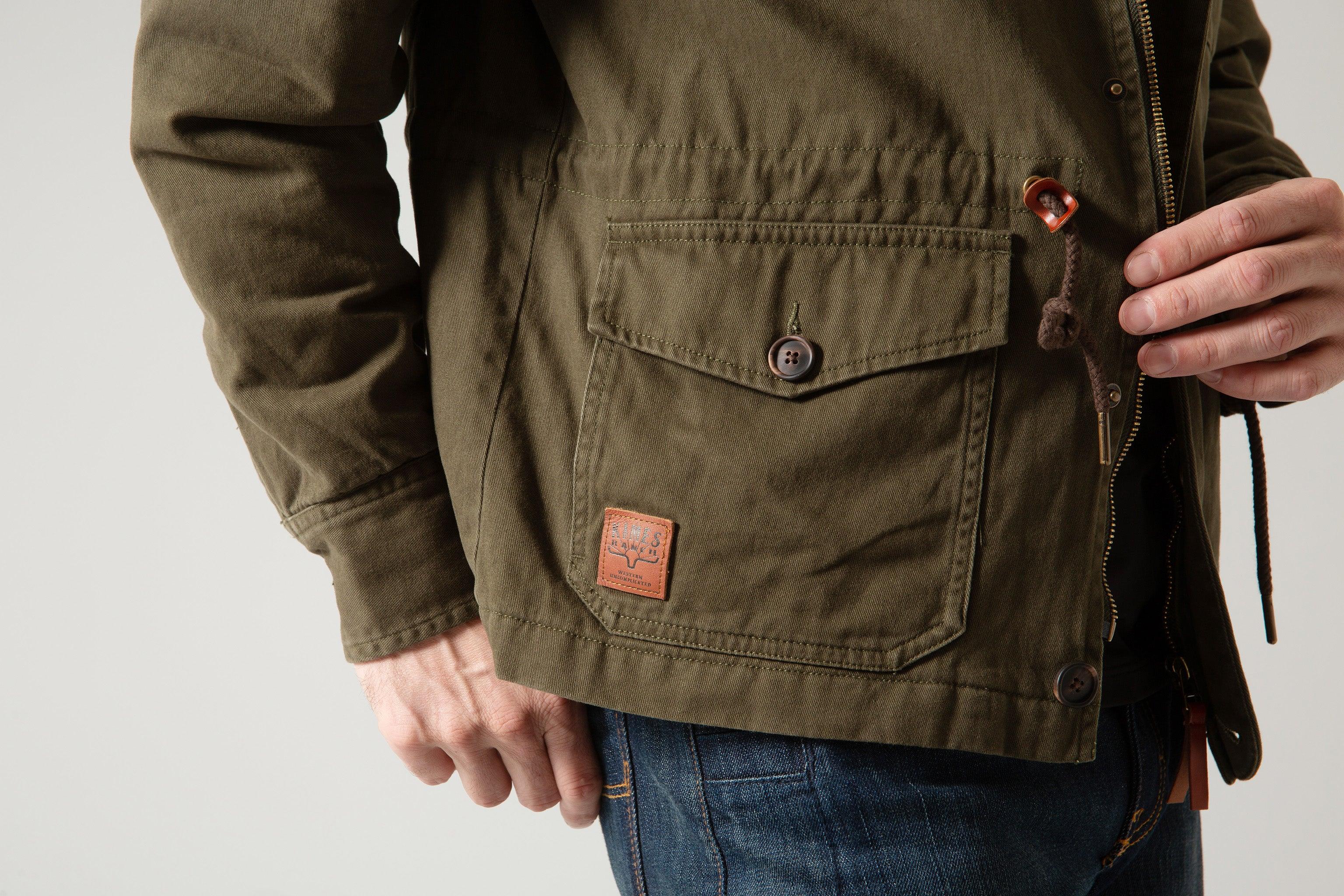 Men's Army Jacket - Military Style Outdoor Windbreaker for Hiking, Camping & Casual Wear