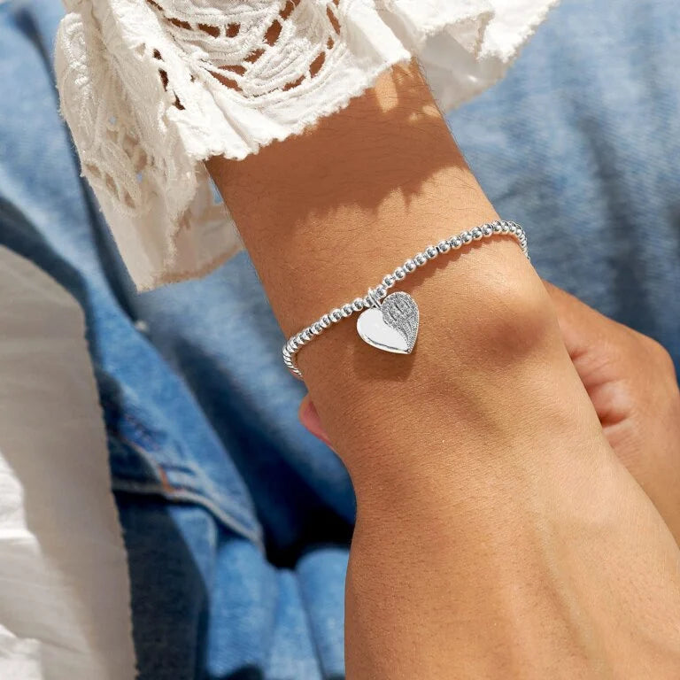 Joma Jewellery Sterling Silver Memorial Bracelet for Mom - Forever Loved & Missed - Perfect Mother's Day Gift, Birthday Present & Keepsake Jewelry