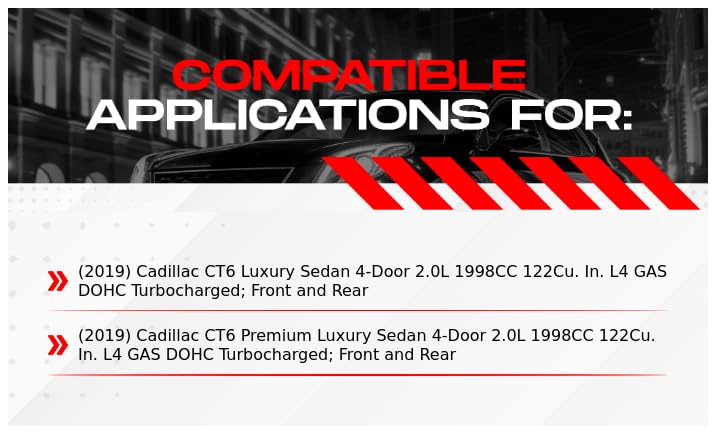 R1 Concepts Premium Ceramic Brake Pads and Rotors Kit - Front & Rear Brake System with Hardware - Fits 2019 Cadillac CT6 | Smooth Stopping Power for City Driving & Highway Safety