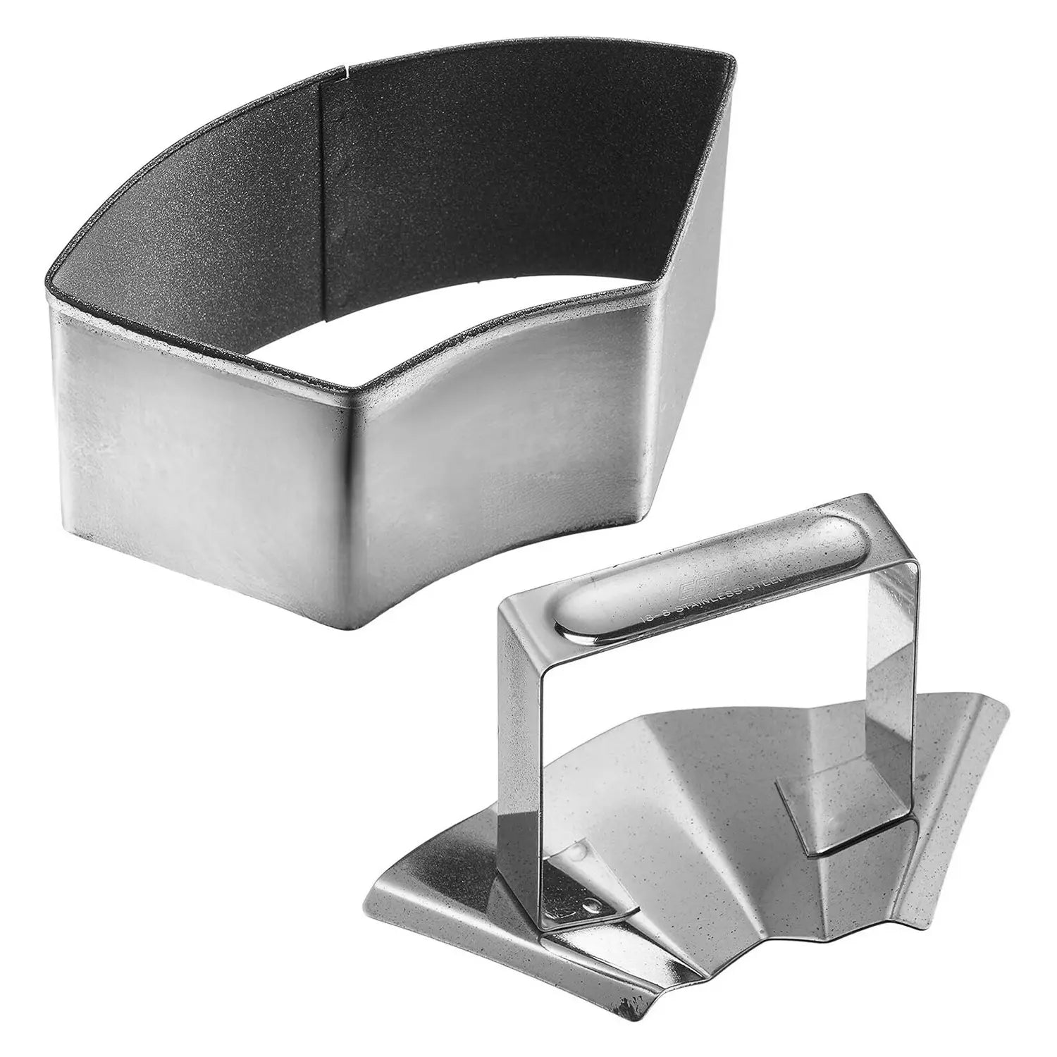 Premium EBM Stainless Steel Rice Mold with Super Coating - Open Fan Design for Sushi, Onigiri & Bento Box Making - Perfect for Home Chefs & Japanese Cuisine Lovers