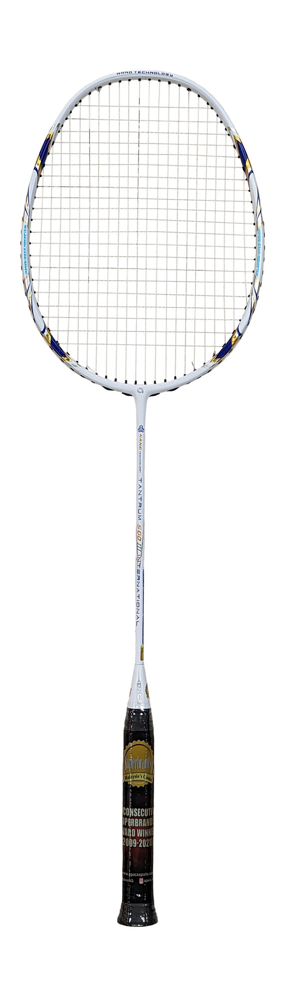 Apacs Tantrum 500 III Professional Badminton Racket - Pre-Strung Carbon Fiber Shuttlecock Racquet for Advanced Players | Perfect for Tournaments & Training Sessions