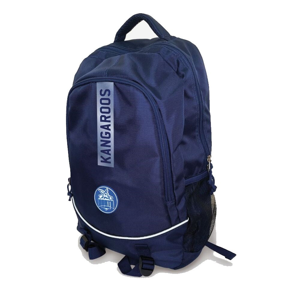 Burley Sekem North Melbourne Kangaroos AFL Stirling Backpack - Durable Sports Backpack for School, Travel & Outdoor Adventures