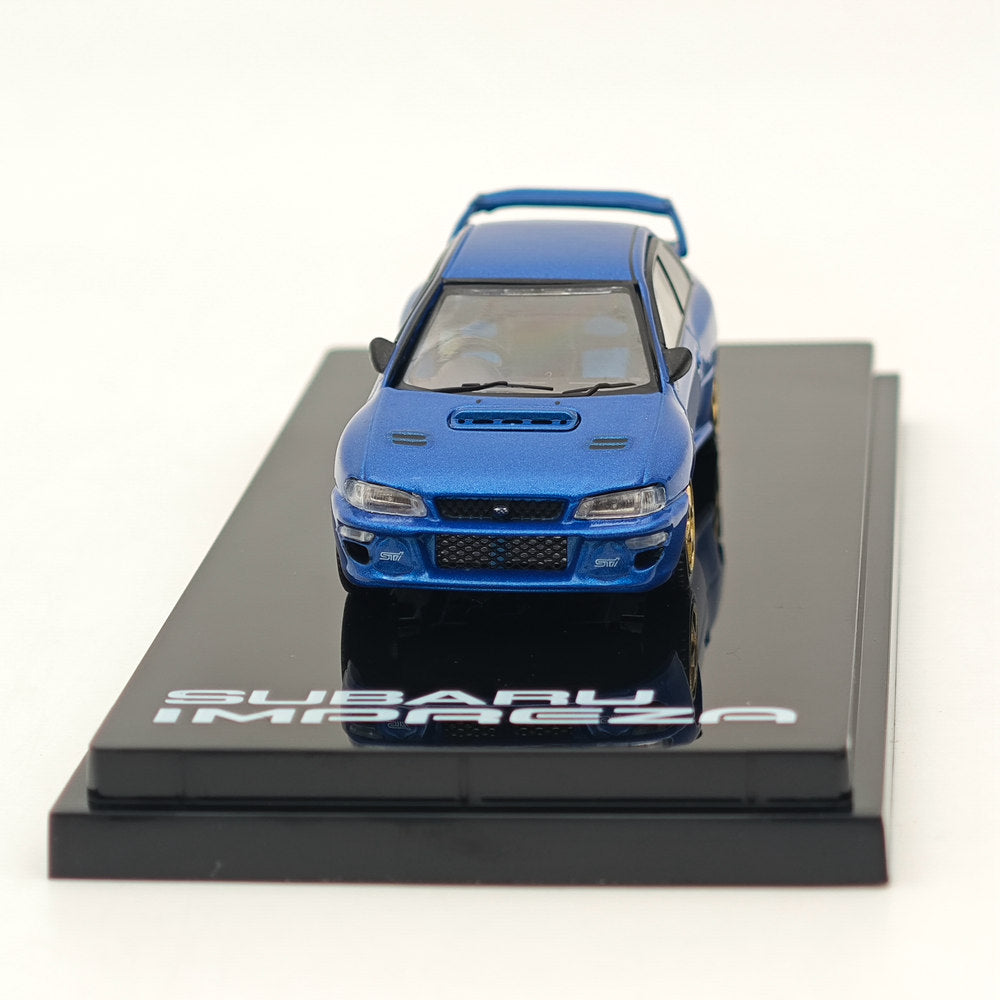 1/64 Scale Hobby Japan SUBARU IMPREZA 22B STi Version GC8 Rally Customized Model Car - Collectible Die-Cast Vehicle for Racing Enthusiasts & Car Display Collections