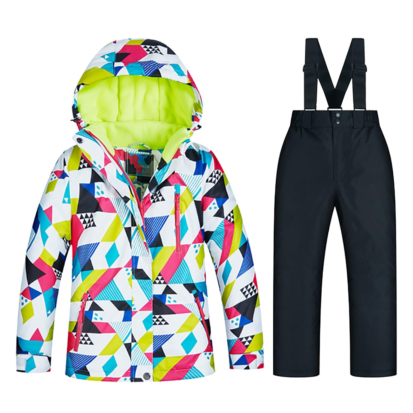 3T Long Sleeve Ski Jacket & Pants Set for Boys & Girls - Windproof Winter Snow Suit (Also Available in 2T) - Perfect for Skiing, Snow Play & Cold Weather Outings