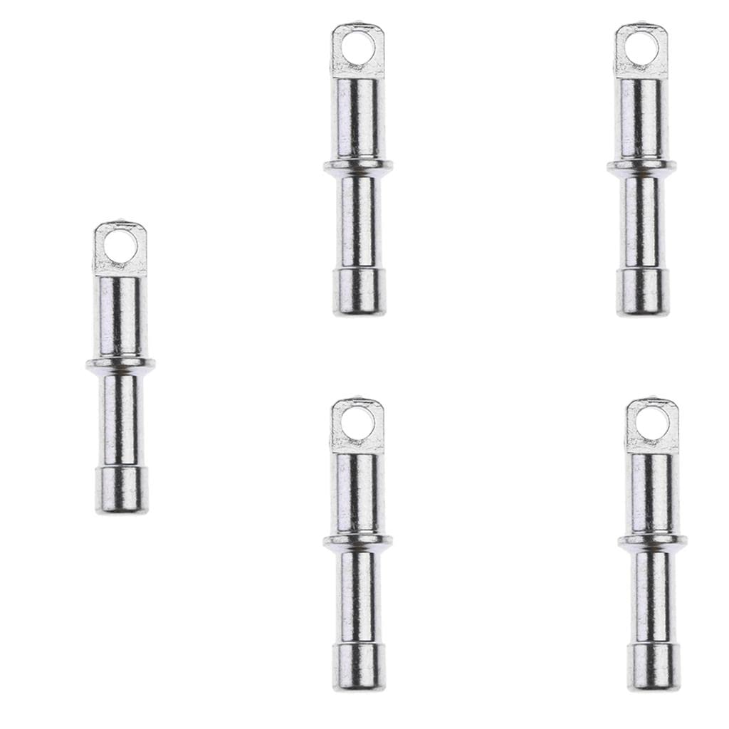 Ultralight Aluminum Tent Pole Replacement Plugs (5Pcs) - Silver End Tips for 11mm Poles | Perfect for Camping, Hiking & Outdoor Gear Repair