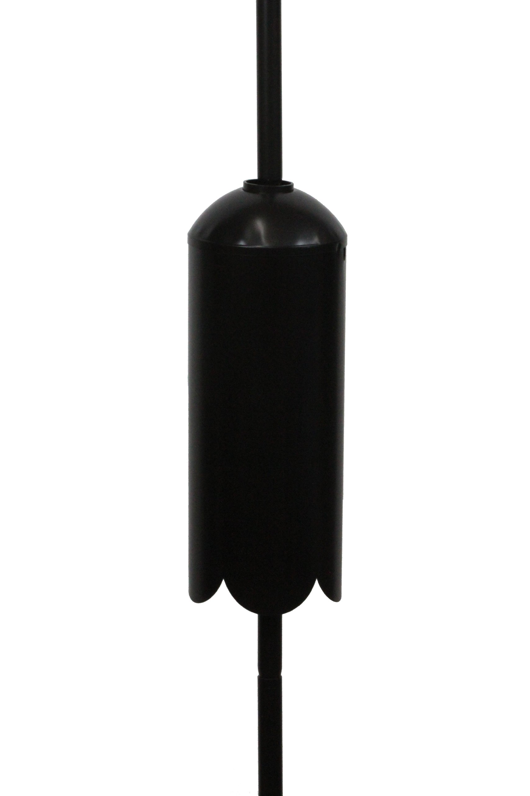 Premium Kettle Moraine Bird Feeder Pole Set with Squirrel Baffle & Twister Ground Socket - 4 Arm Hanging System for Outdoor Bird Watching - Perfect for Backyard, Garden, and Patio Use