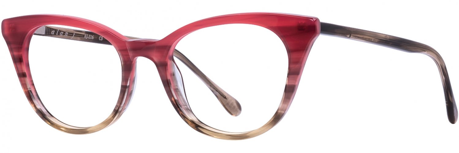 Alan J AJ516 Stylish Eyeglasses for Men & Women - Lightweight & Durable Frames for Reading, Work & Everyday Use