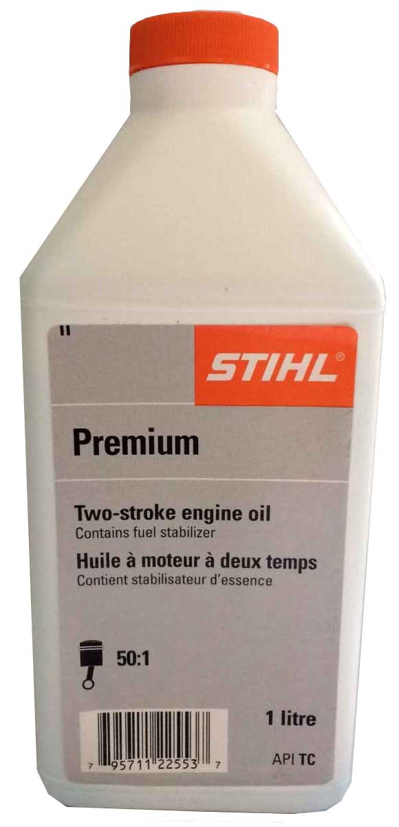 STIHL Premium 2-Cycle Engine Oil 1 Liter - High Performance Synthetic Mix for Chainsaws, Trimmers & Outdoor Power Tools - Ideal for Landscaping & Forestry Work