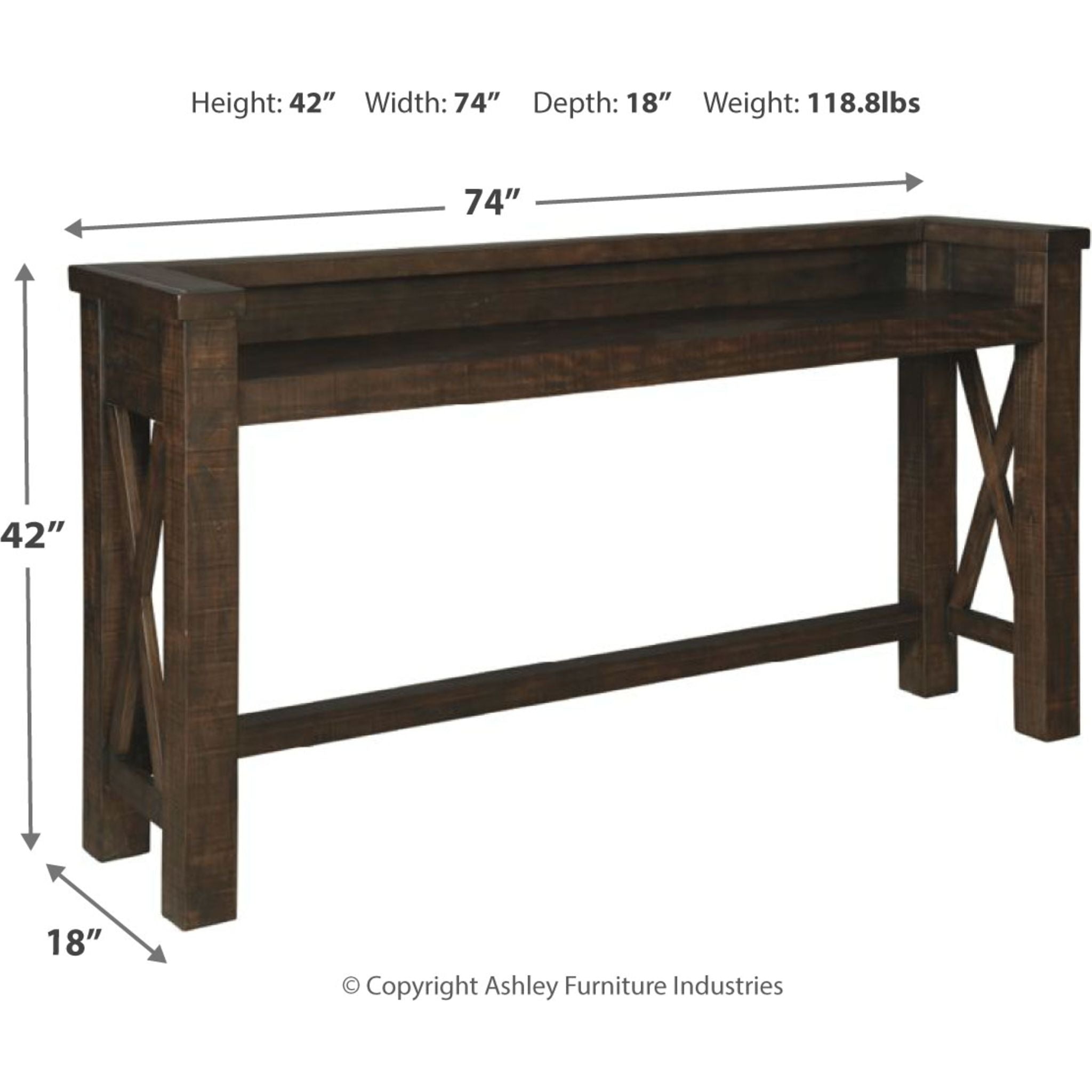 Handcrafted Wooden Counter Height Dining Set - 5-Piece Kitchen Table and Stools for Small Spaces, Breakfast Nook & Apartment Living - Rustic Farmhouse Style