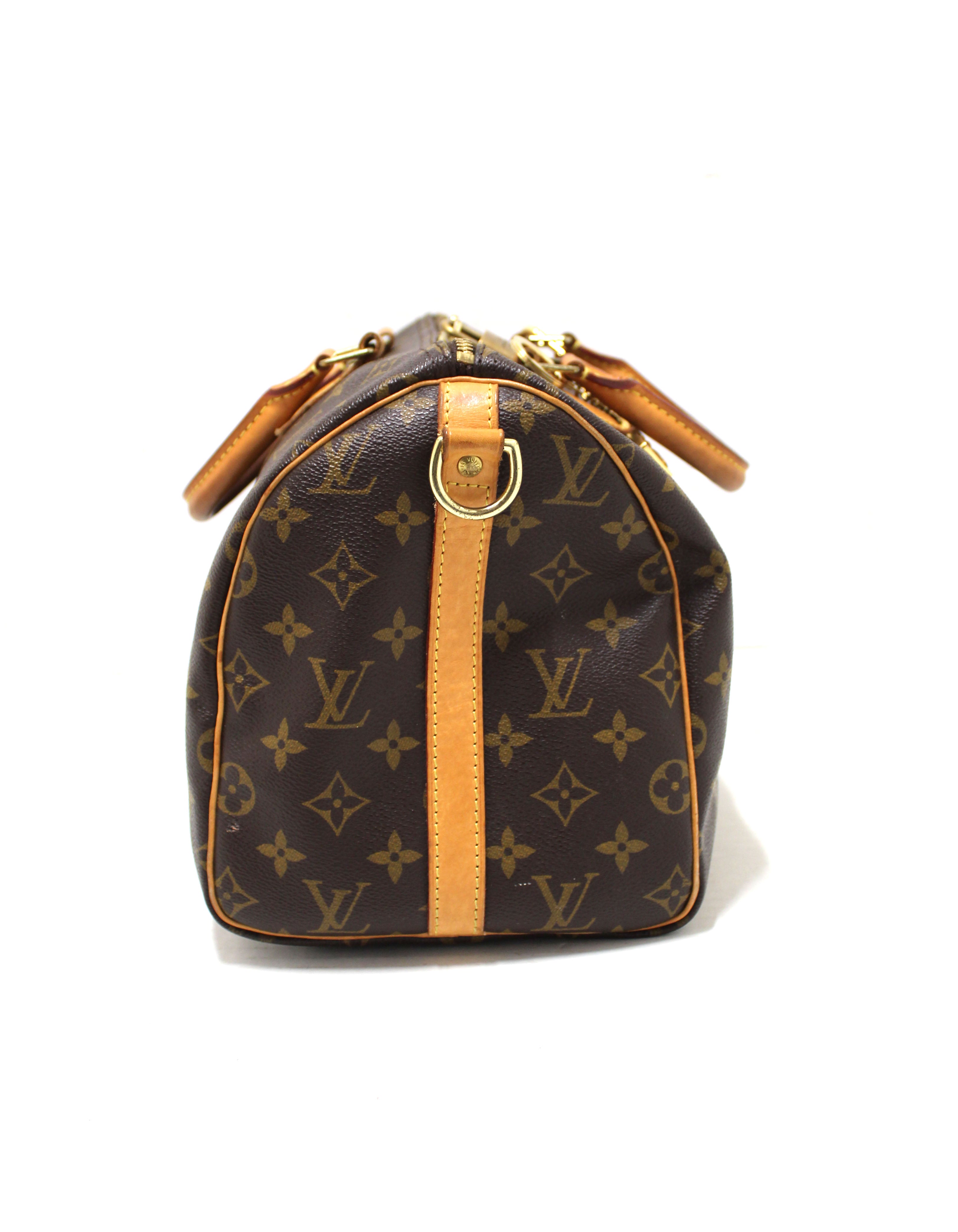 Authentic Louis Vuitton Speedy 30 Bandouliere Handbag - Classic Monogram Canvas Crossbody Bag for Women | Perfect for Travel, Work & Everyday Luxury Accessory