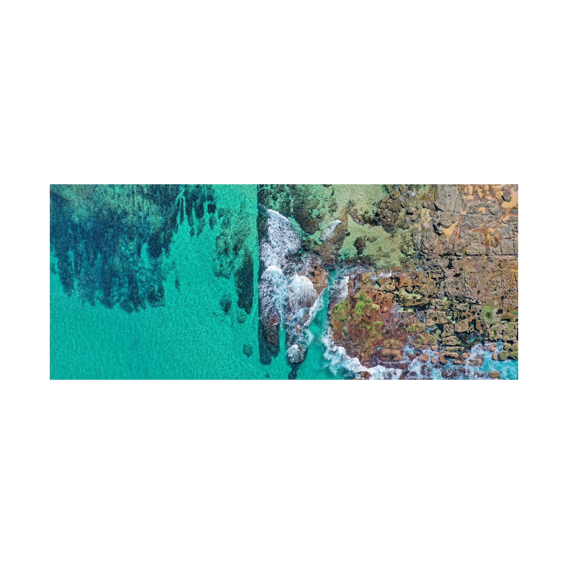 Trademark Fine Art 'Ocean Abstractions 6' Canvas Wall Art by Beata Czyzowska Young - Modern Coastal Painting for Living Room, Bedroom & Office Decor