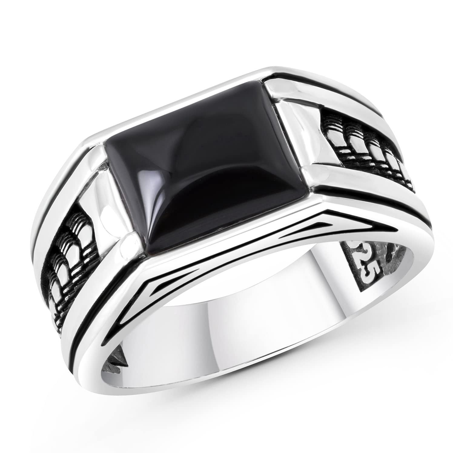Chimoda Sterling Silver Arrow Ring for Men - Handmade Jewelry, Durable & Hypoallergenic - Perfect for Gifts, Weddings & Everyday Wear