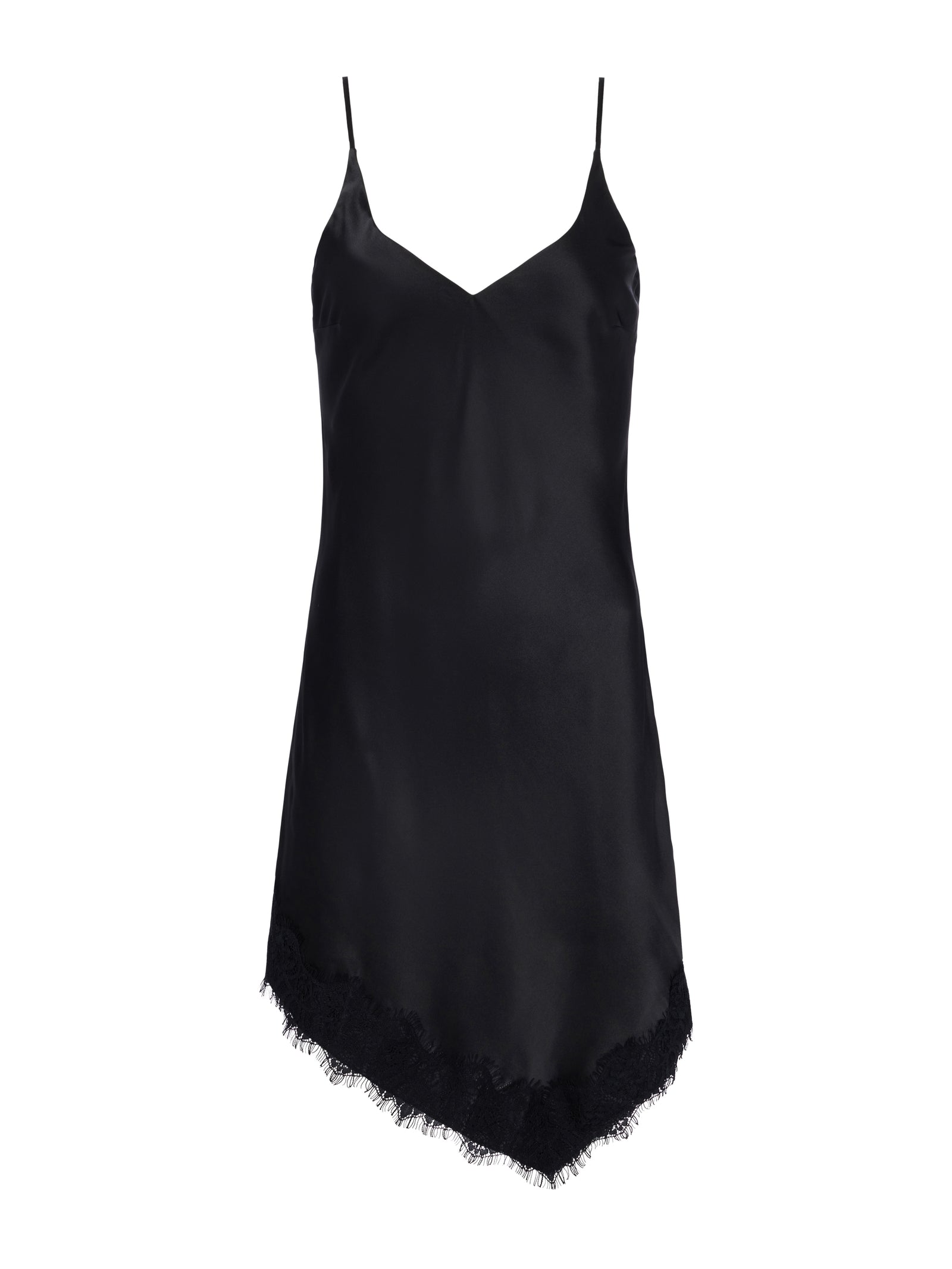 L'Agence Moana Asymmetrical Mini Slip Dress - Women's Elegant Evening Cocktail Party Dress for Date Night & Special Occasions