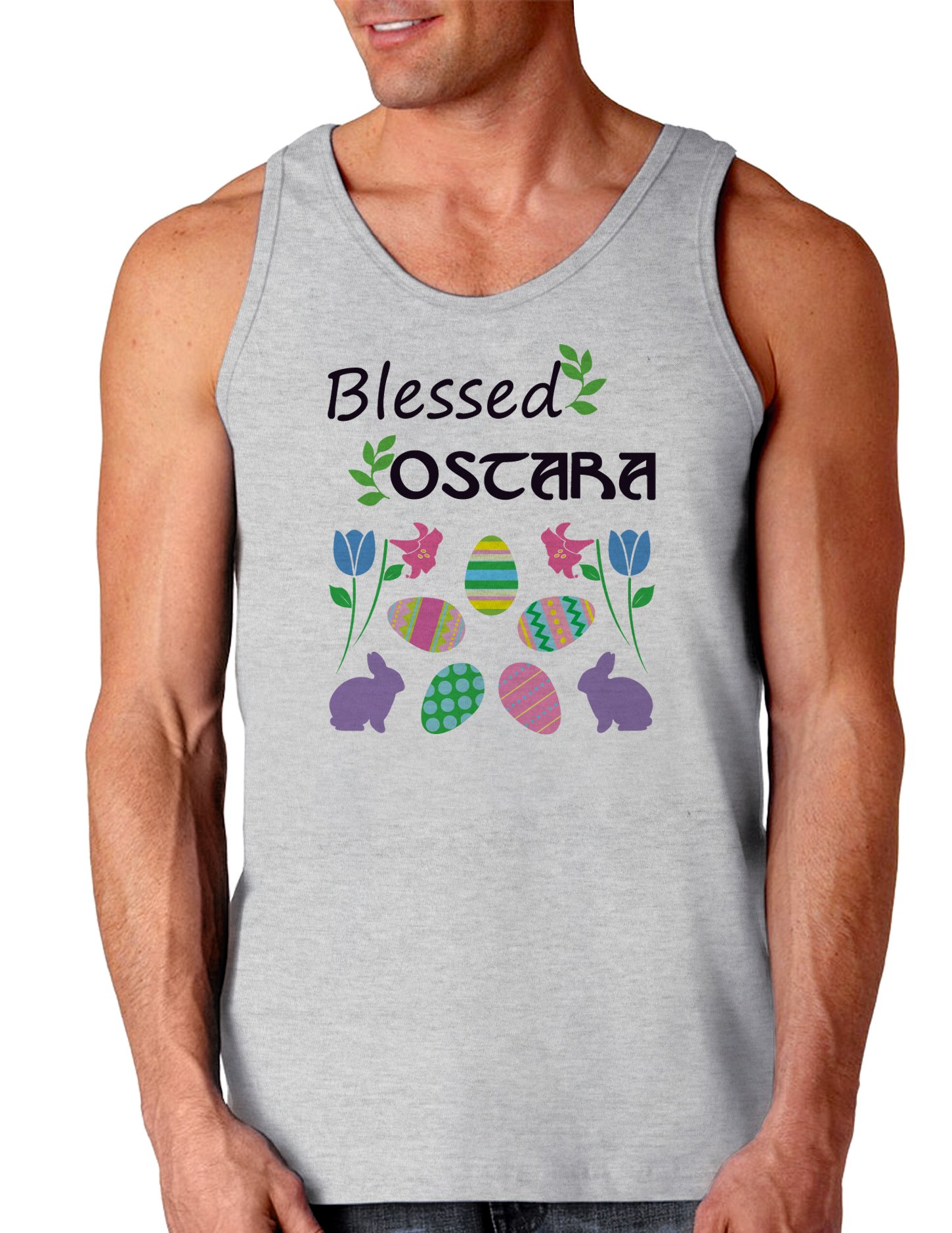 My Lifeguard Walks On Water Easter Loose Tank Top - Funny Graphic Tee for Women, Summer Beach Party, Easter Celebration Outfit