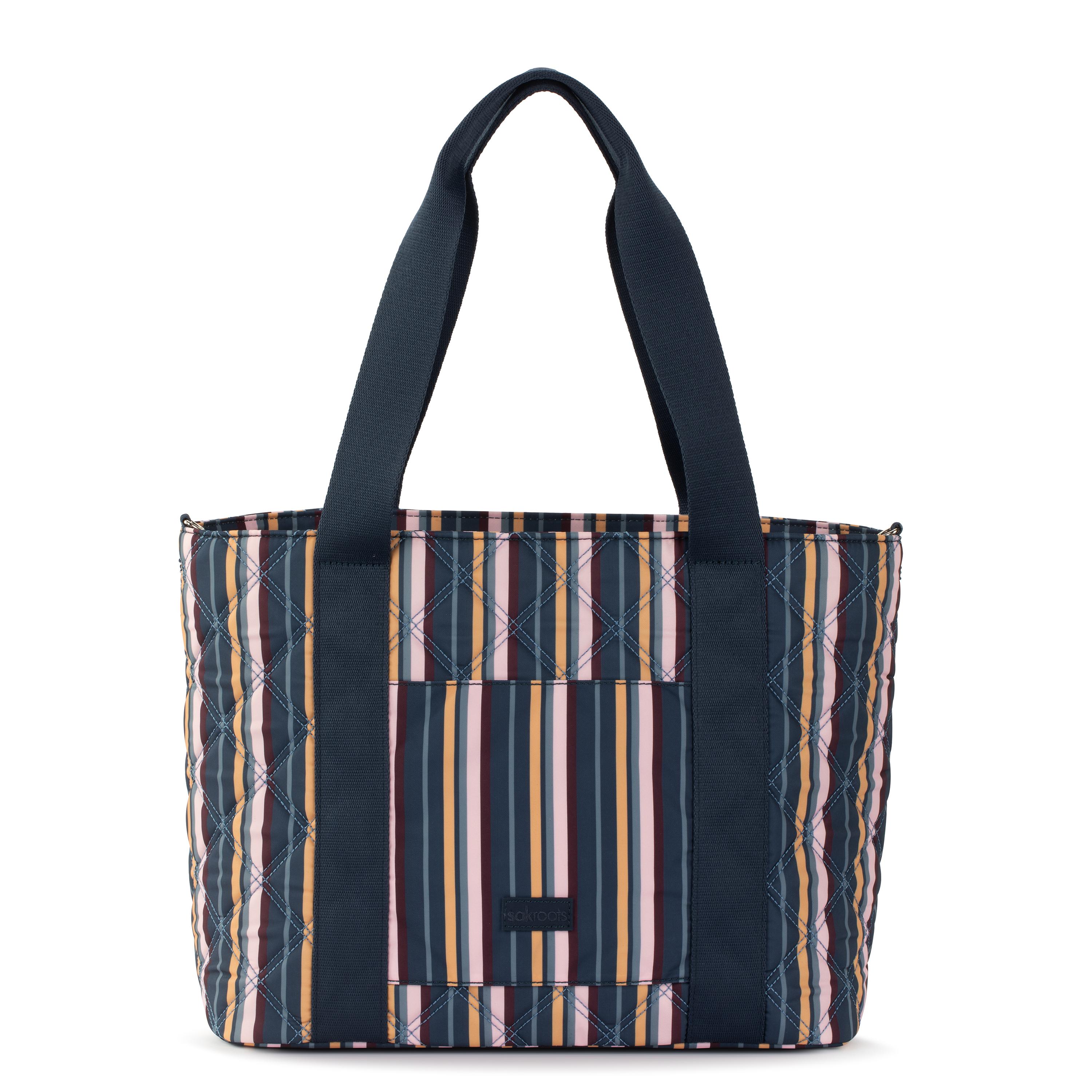 Arlo Large EcoTwill Tote Bag - Vibrant Multi Diamond Quilted Design - Perfect for Work, Travel & Everyday Use