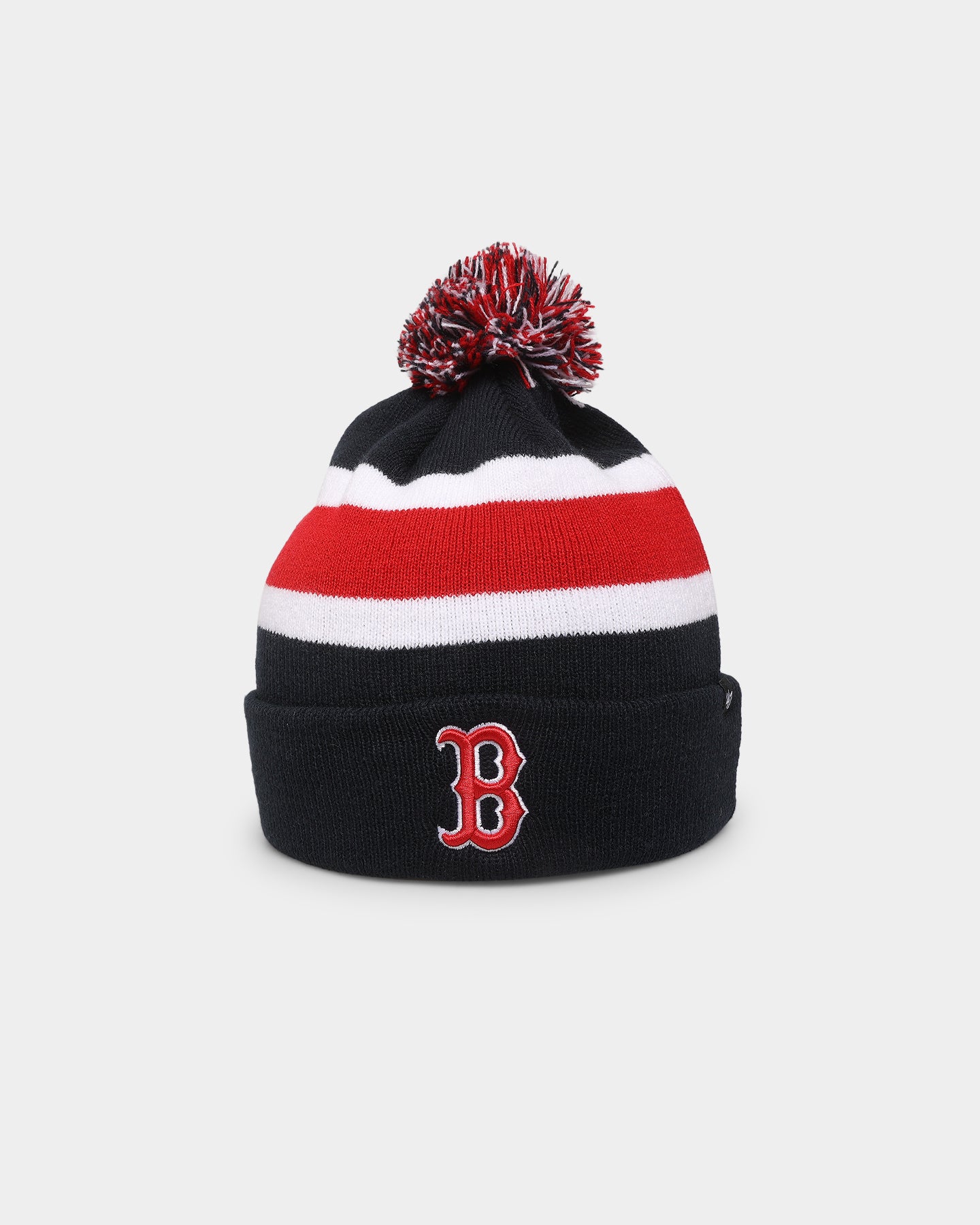 47 Brand Boston Red Sox Breakaway Cuff Knit Beanie - Navy Blue MLB Team Logo Winter Hat for Men & Women - Perfect for Cold Weather, Baseball Games & Outdoor Activities