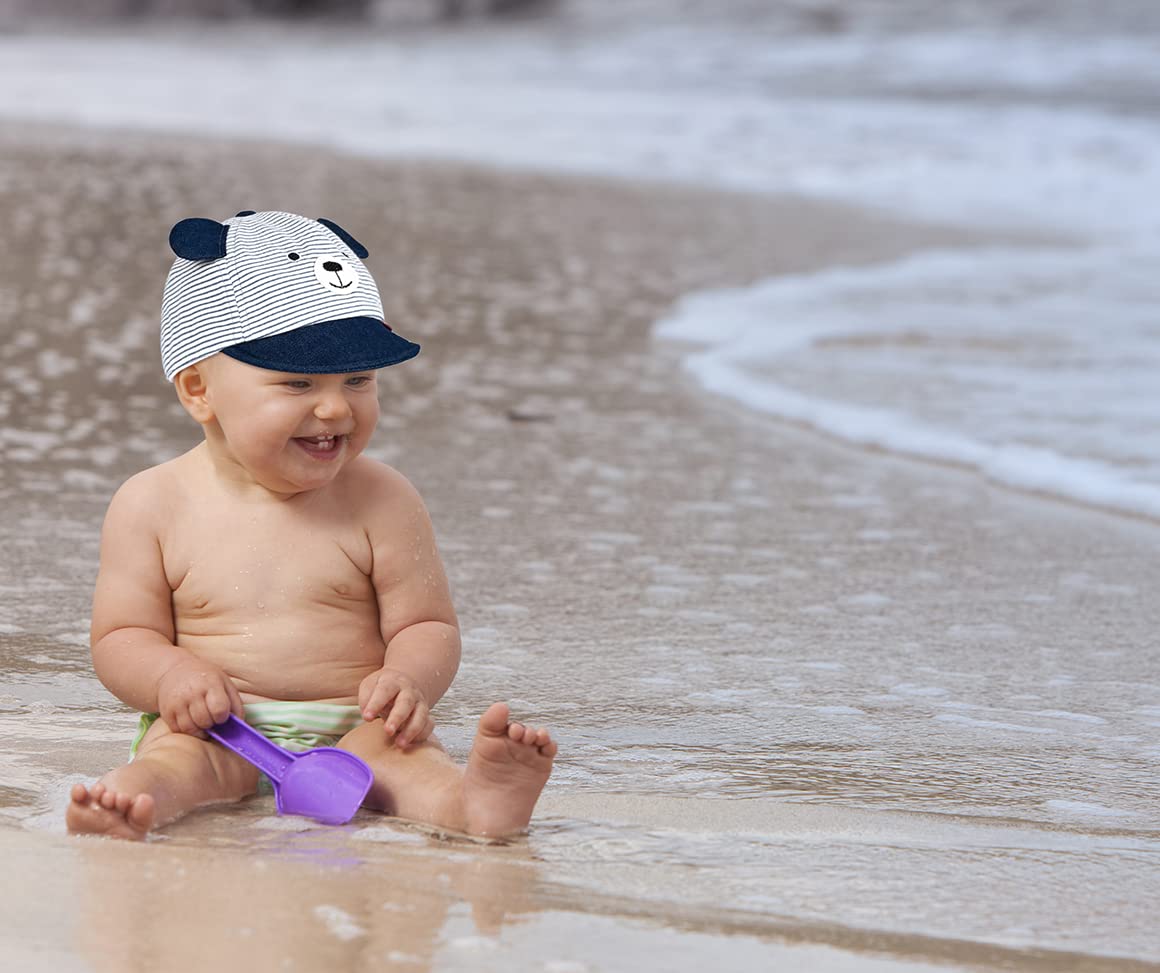 Baby Sun Hat for Boys & Girls - Soft Cotton Baseball Cap for Toddlers & Kids - UV Protection Summer Sun Hat for Outdoor Play, Beach, and Park Adventures