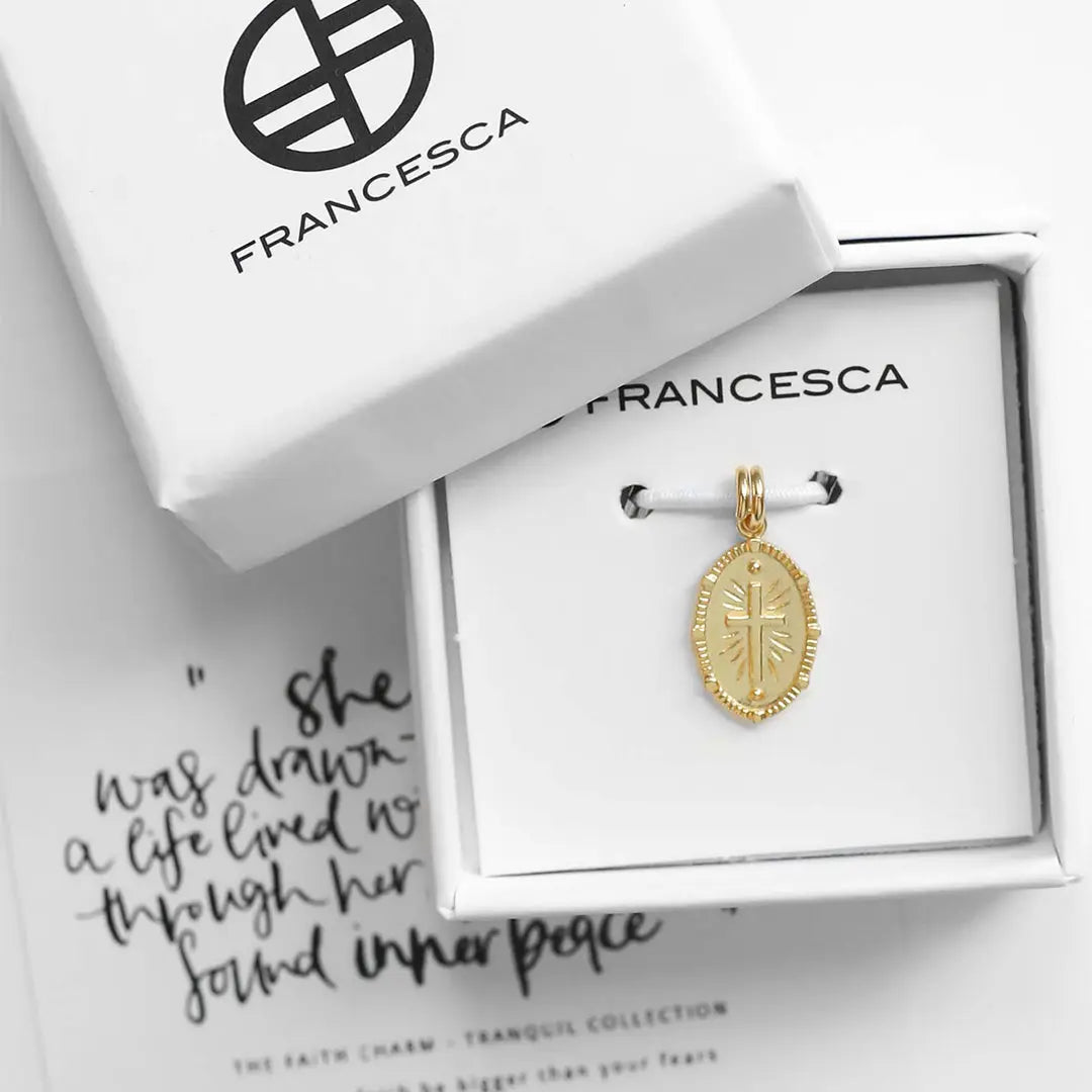 Faith Cross Charm Pendant Necklace - Religious Jewelry for Women & Men - Perfect for Church, Baptism, Gifts & Everyday Wear