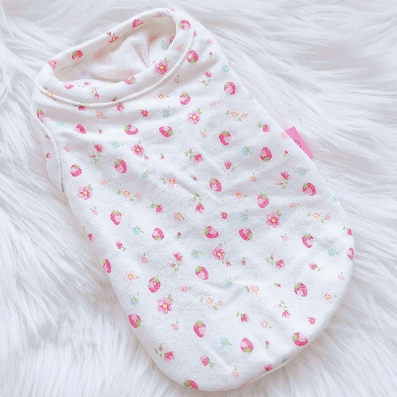 Breathable Summer Sleeveless Dog Shirt - Cute Fruit Print Pet Tank Top for Small Dogs | Comfortable & Lightweight Vest for Outdoor Walks & Playtime