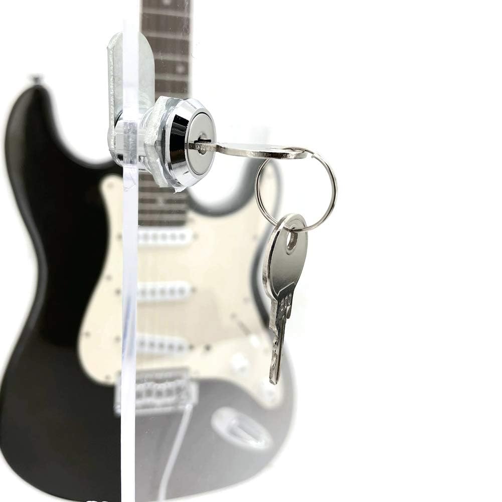 Deluxe Acrylic Guitar Display Case - Wall Mount & Tabletop UV-Protected Showcase with LED Lights | Perfect for Home, Studio & Music Store Electric Guitar Protection & Display