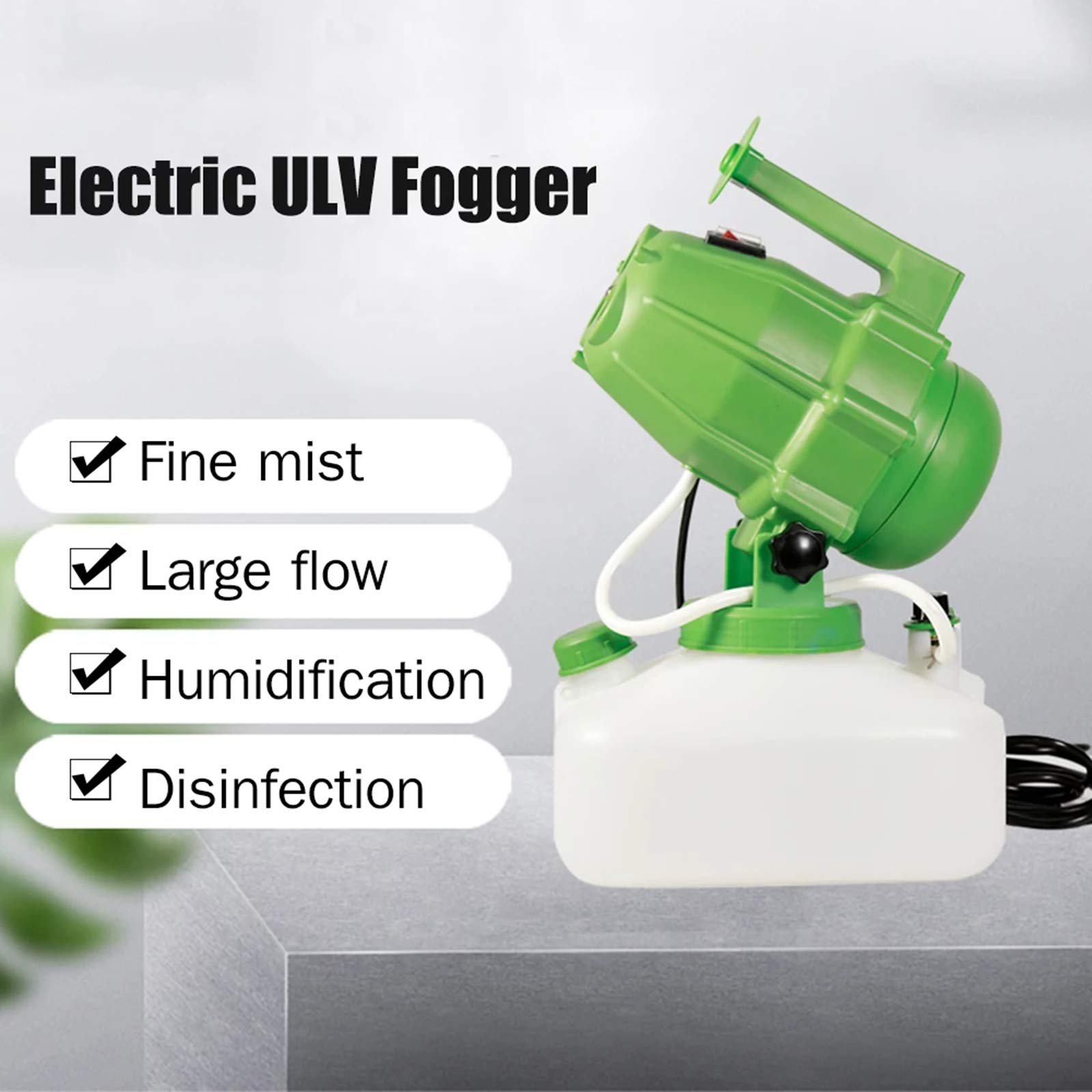 JMG 5L Electric ULV Fogger Sprayer - Cold Fogging & Ultra-Low Volume Nebulizer for Indoor/Outdoor Sterilization - 110V/220V for Garden, Yard, Greenhouse & Disinfection