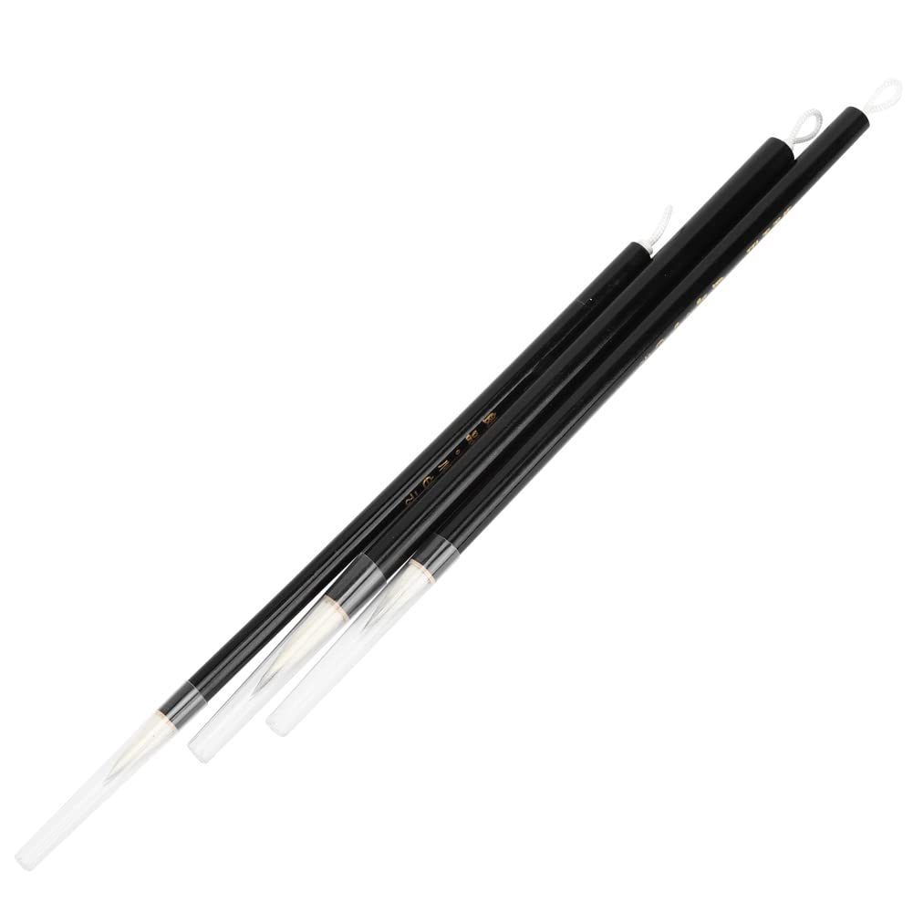 3PCS Wooden Chinese Calligraphy Paint Brushes Set - Professional Acrylic, Oil & Watercolor Artist Paintbrushes for Calligraphy, Painting & Art Projects - Perfect for Canvas, Paper & Traditional Chinese Artwork